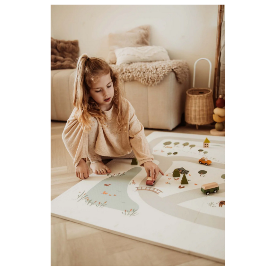 PLAY & GO Puzzlemat, Storage Box and Mini House - Farm