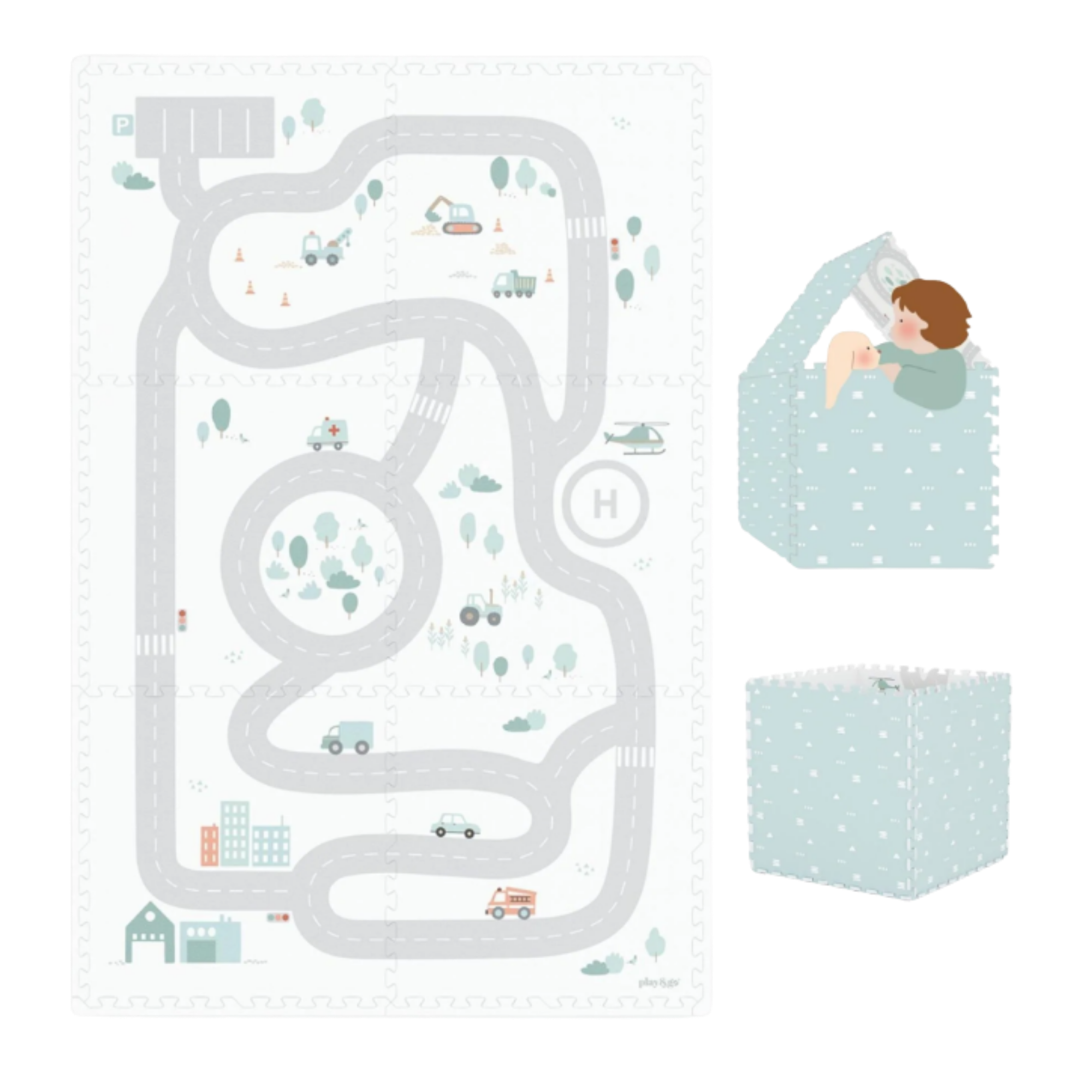 PLAY & GO Puzzlemat, Storage Box and Mini House - Roadmap