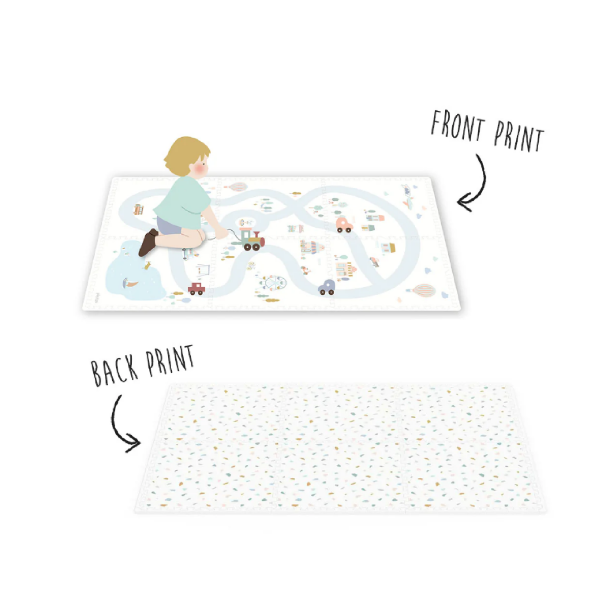 PLAY & GO Puzzlemat, Storage Box and Mini House - Village