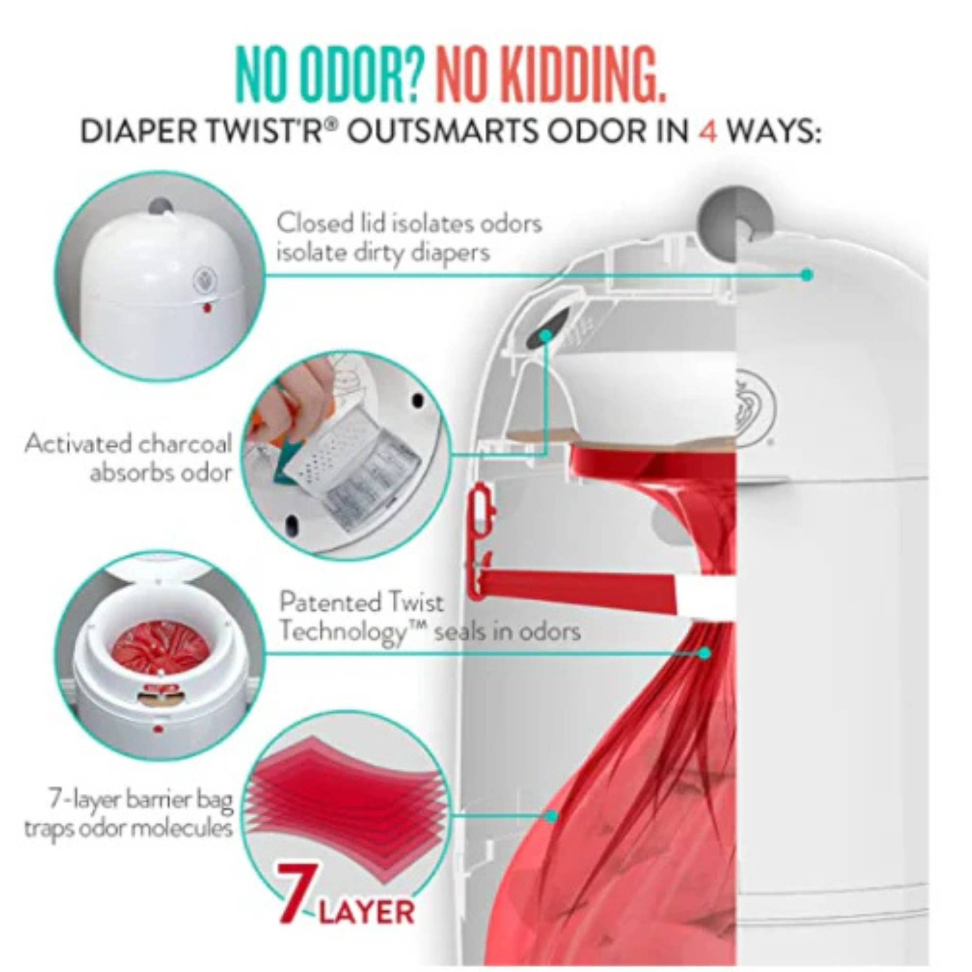 PRINCE LIONHEART Diaper Twist'r