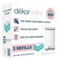 Thumbnail for Dékor Mini Diaper Pail Refill 2 Pack