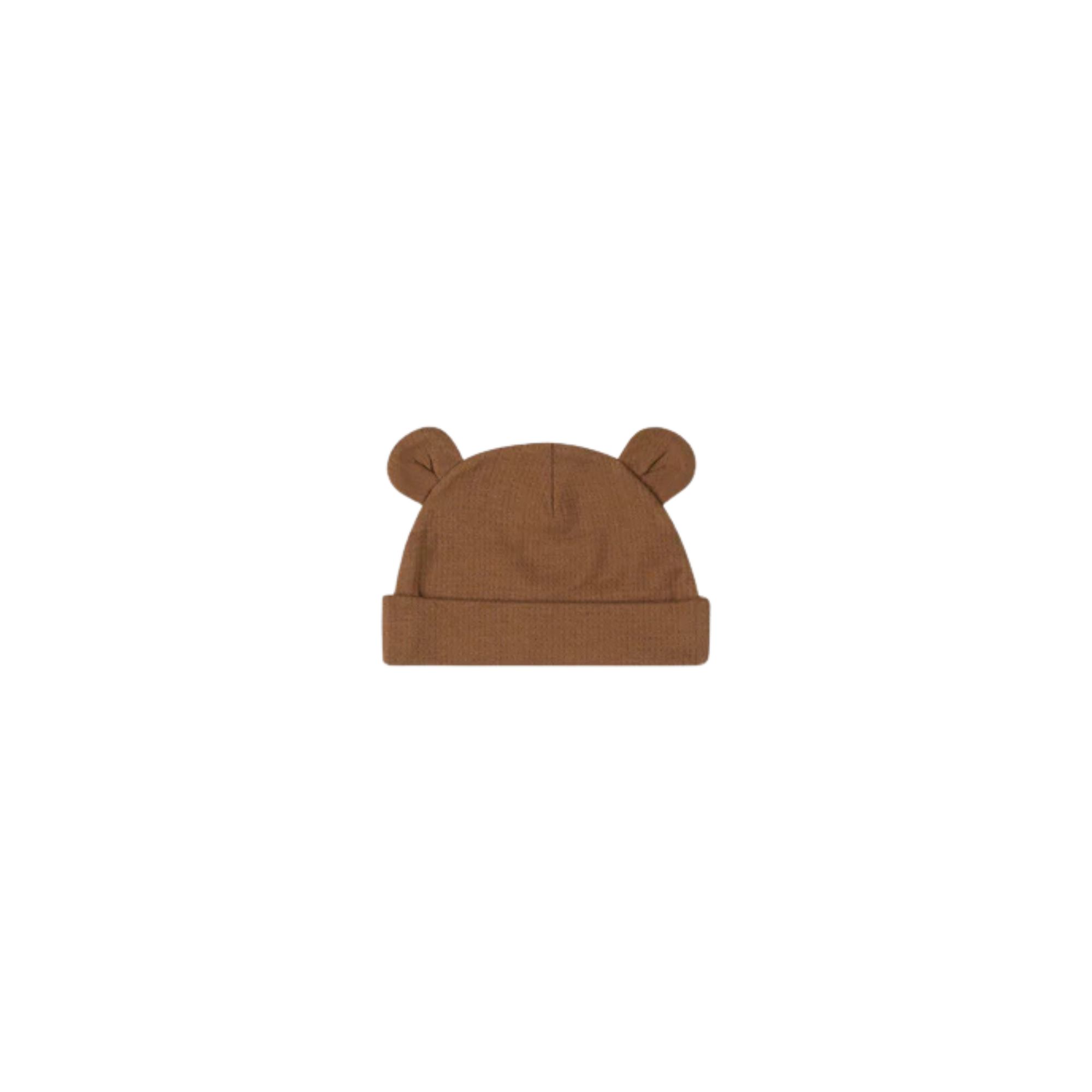 QUINCY MAE Baby Bear Beanie 0-3m - Cinnamon