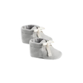 QUINCY MAE Baby Booties - Blue Micro Stripe