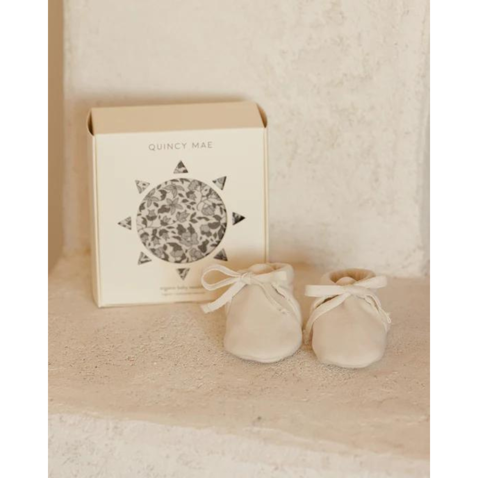 QUINCY MAE Baby Booties - Ivory