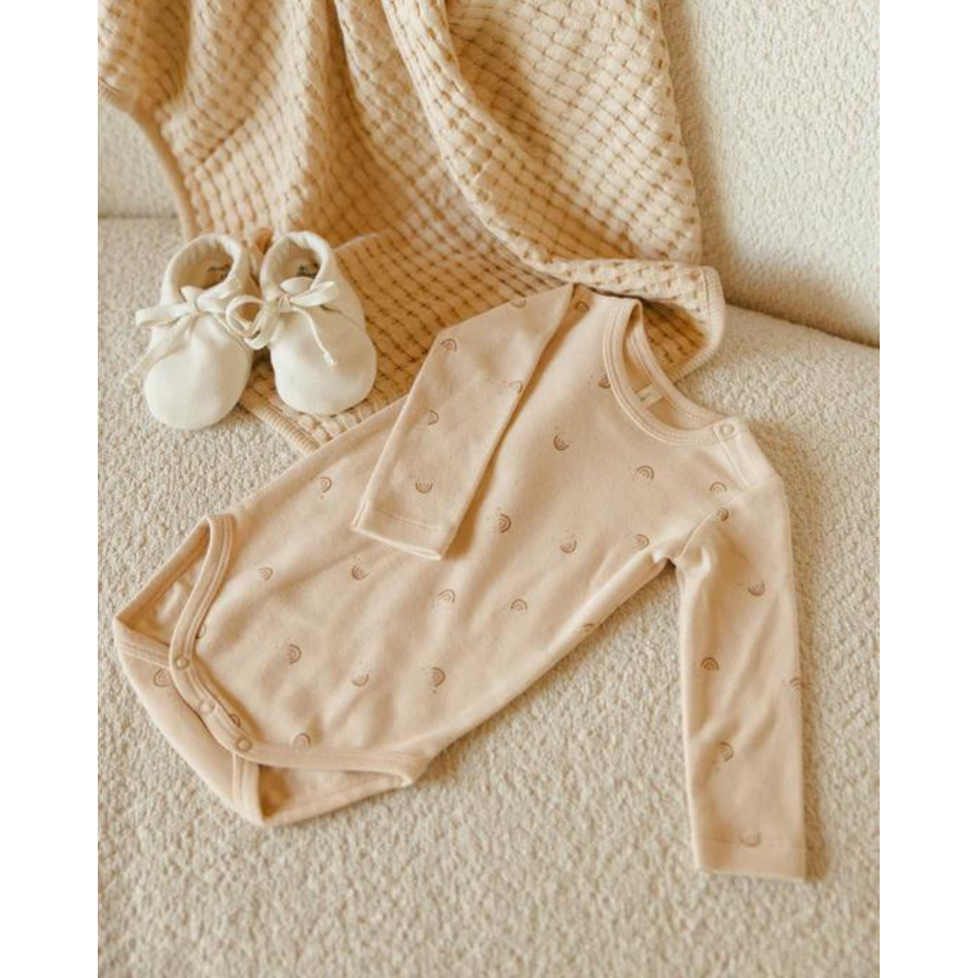 QUINCY MAE Baby Booties - Ivory