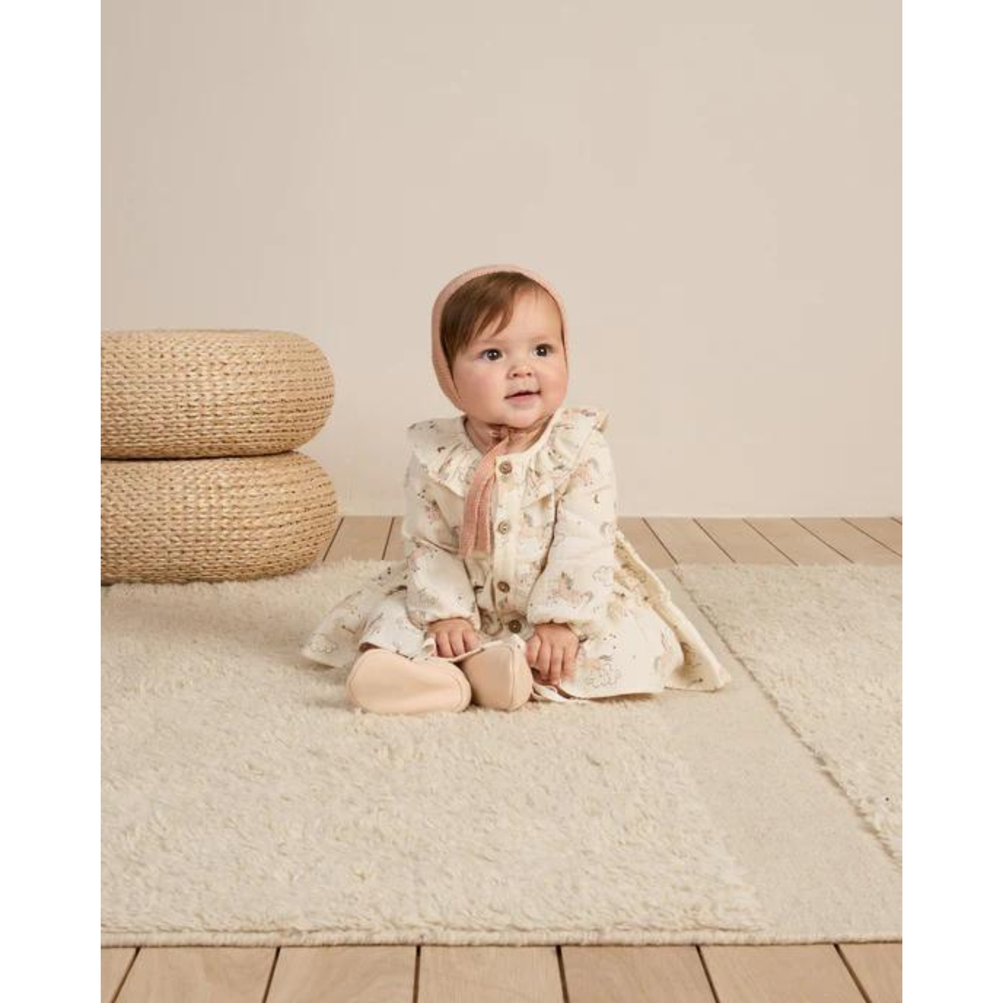 QUINCY MAE Baby Booties - Shell