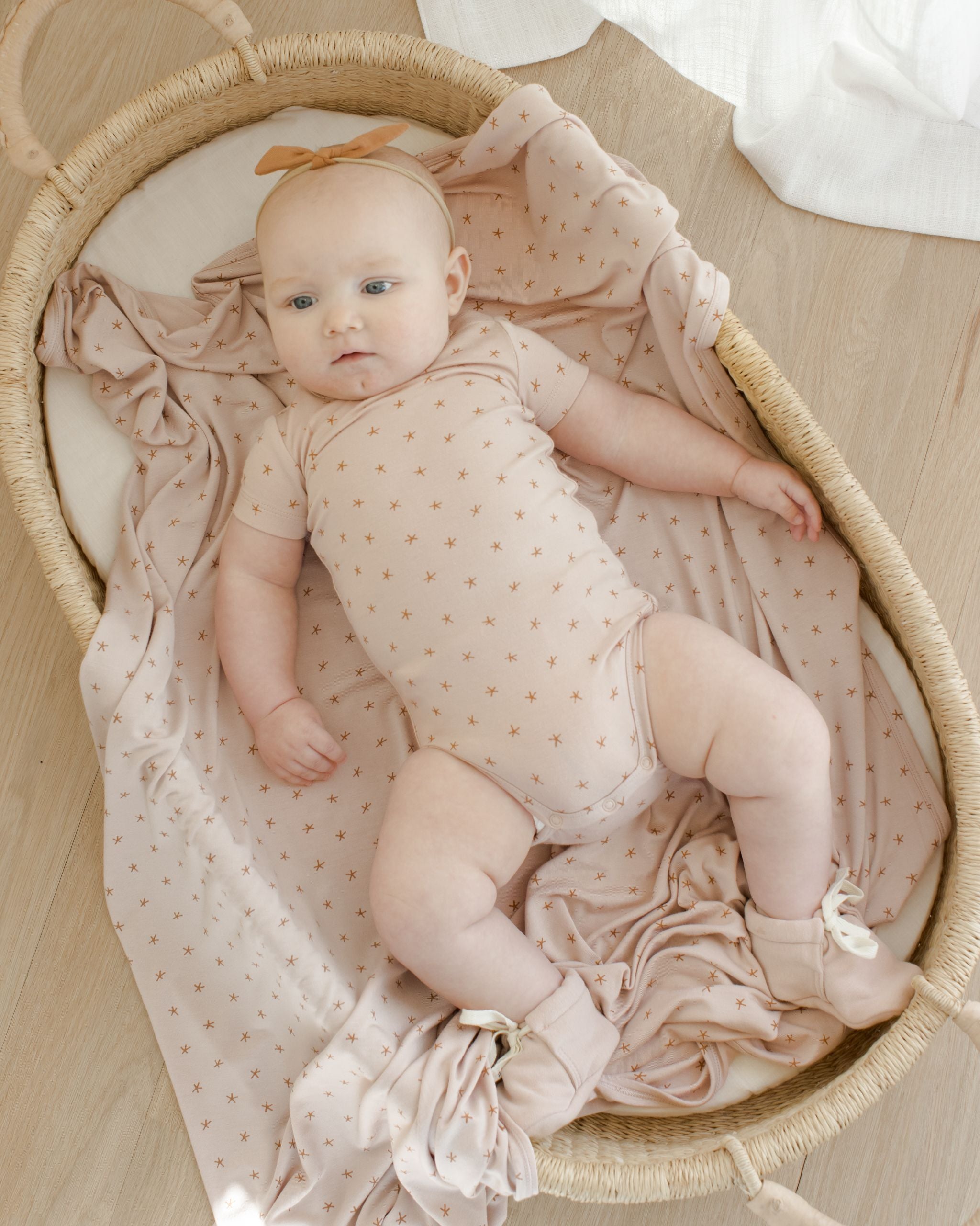 Chaussons bébé QUINCY MAE 0-3 mois - Blush