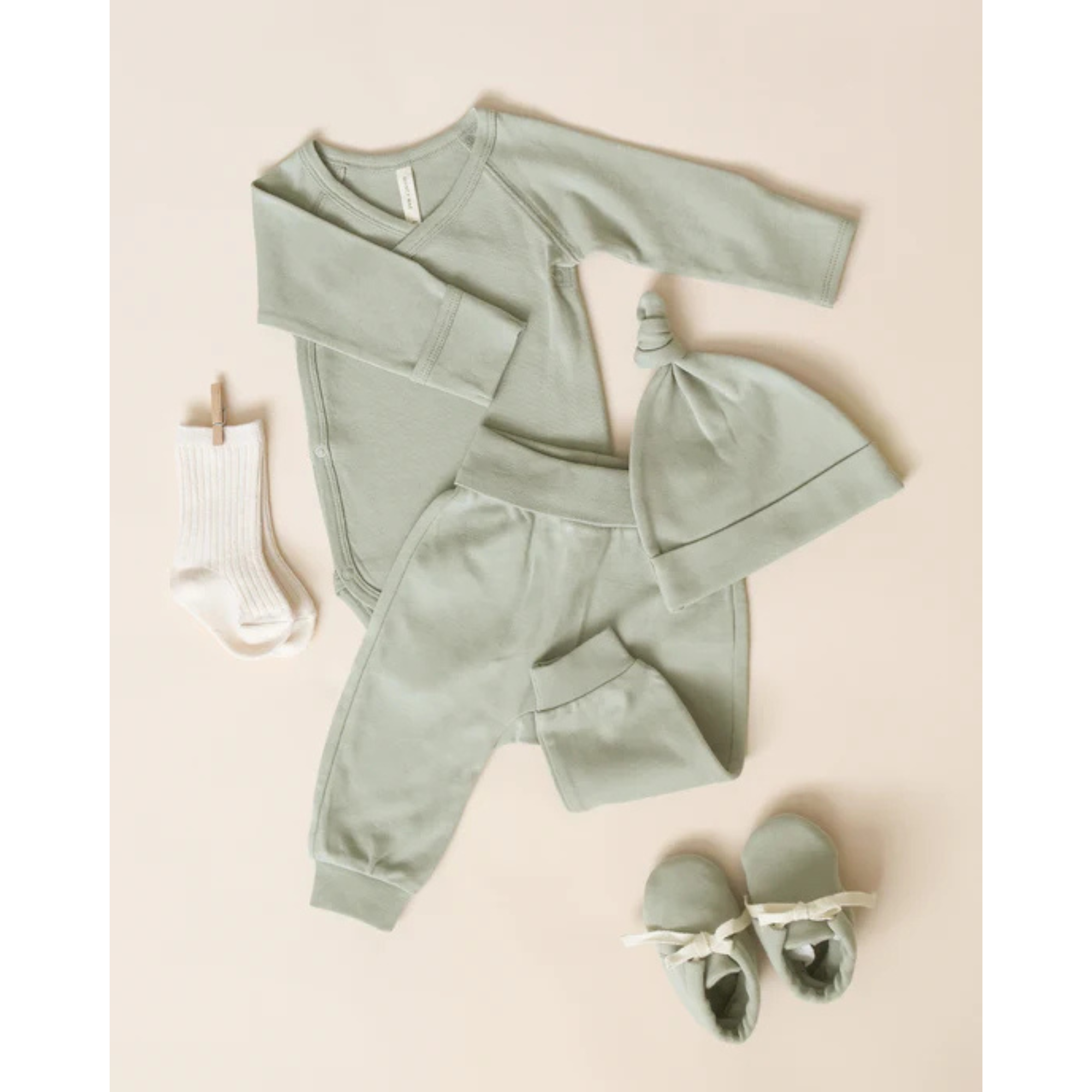 QUINCY MAE Baby Pant - Sage