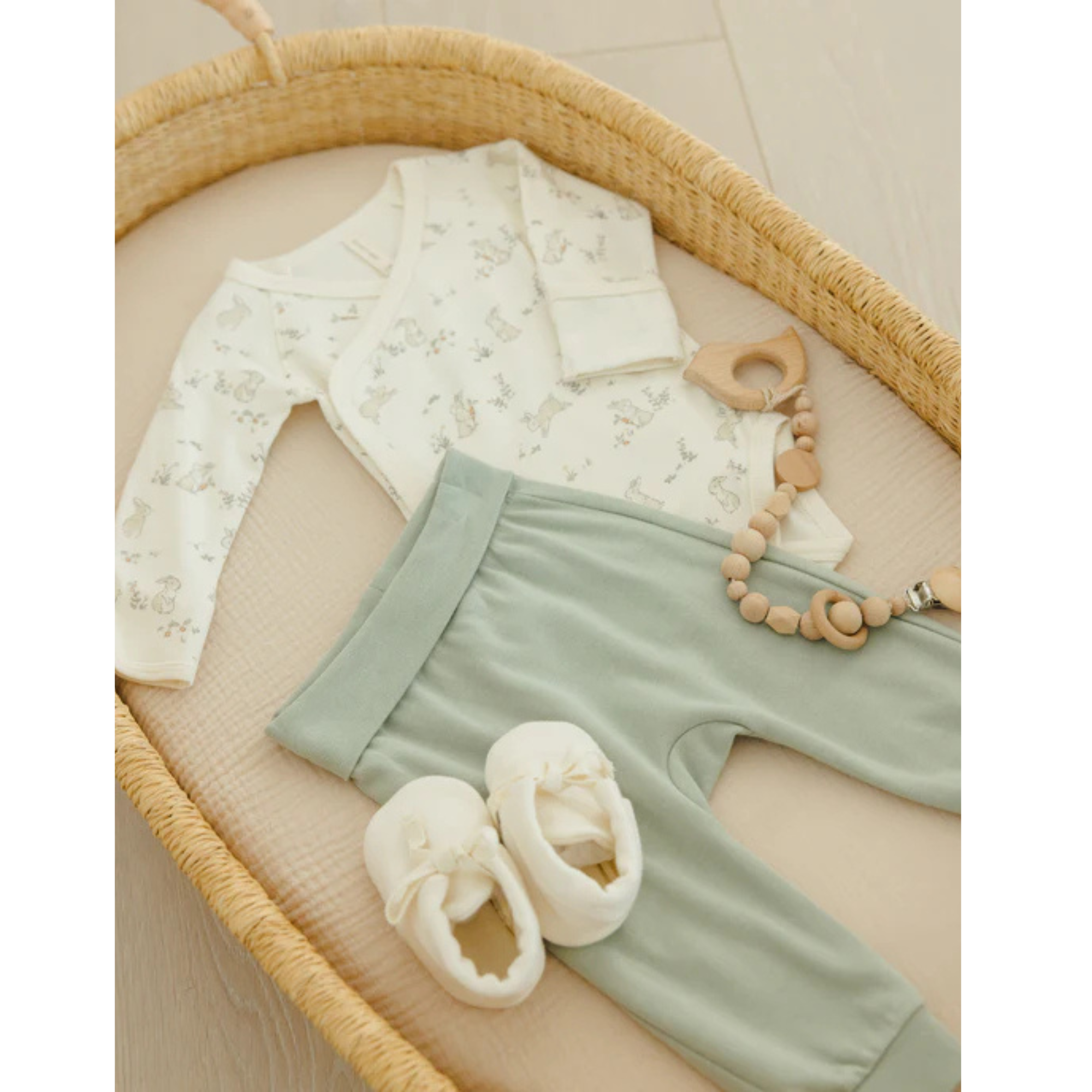 QUINCY MAE Baby Pant - Sage