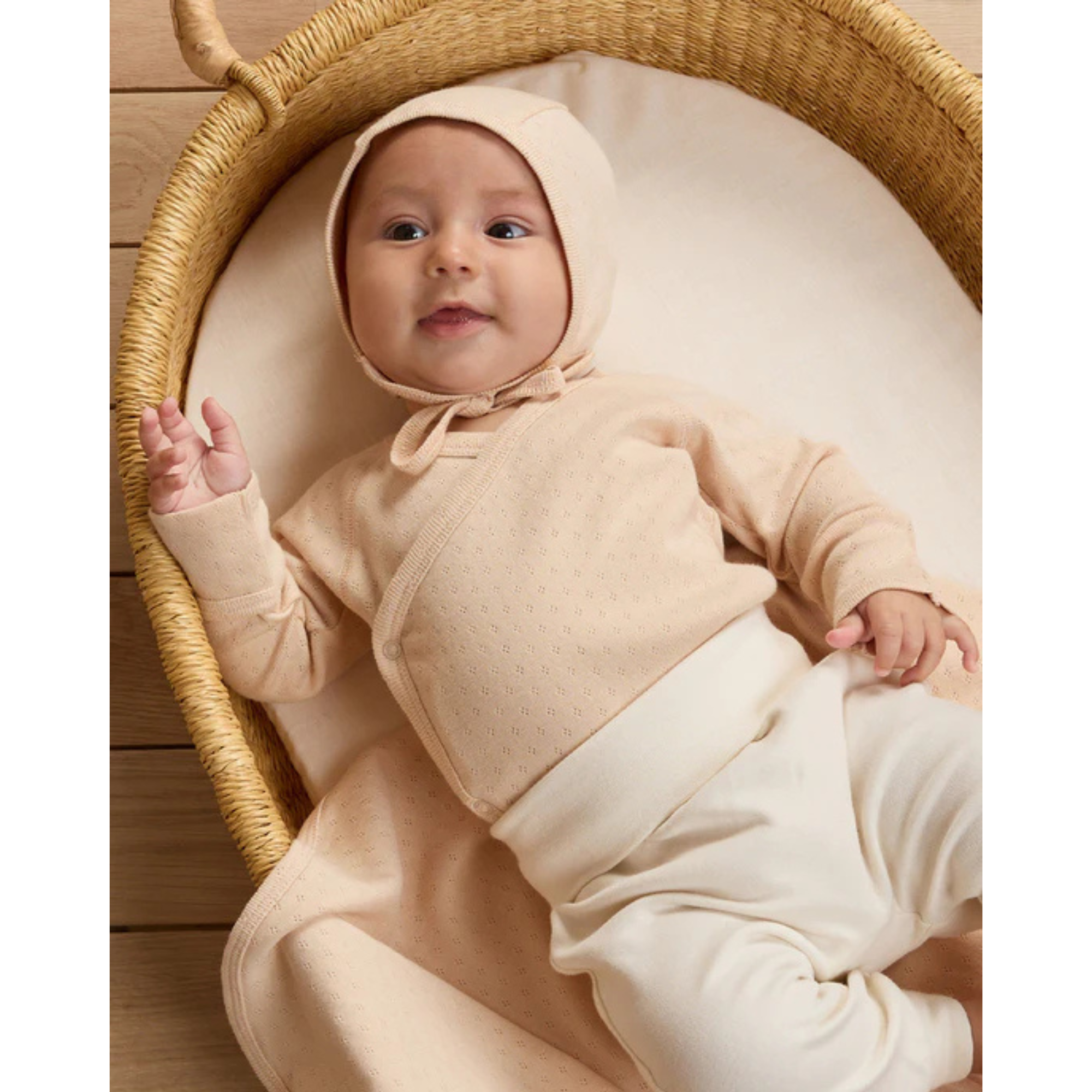 QUINCY MAE Baby Pant Set - Cinnamon/Natural