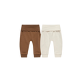 Ensemble pantalon bébé QUINCY MAE - Cannelle/Naturel