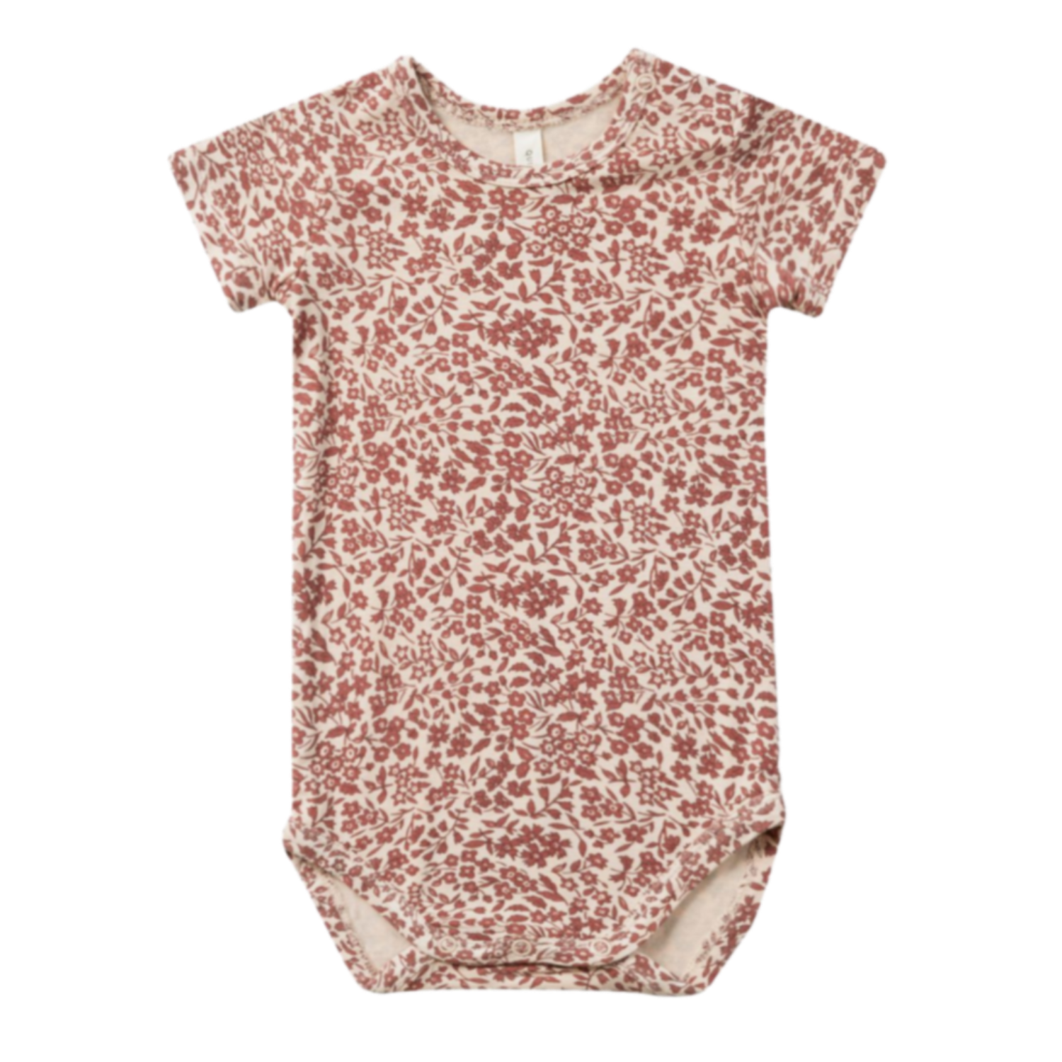 QUINCY MAE Bamboo Short Sleeve Bodysuit - Flower Field