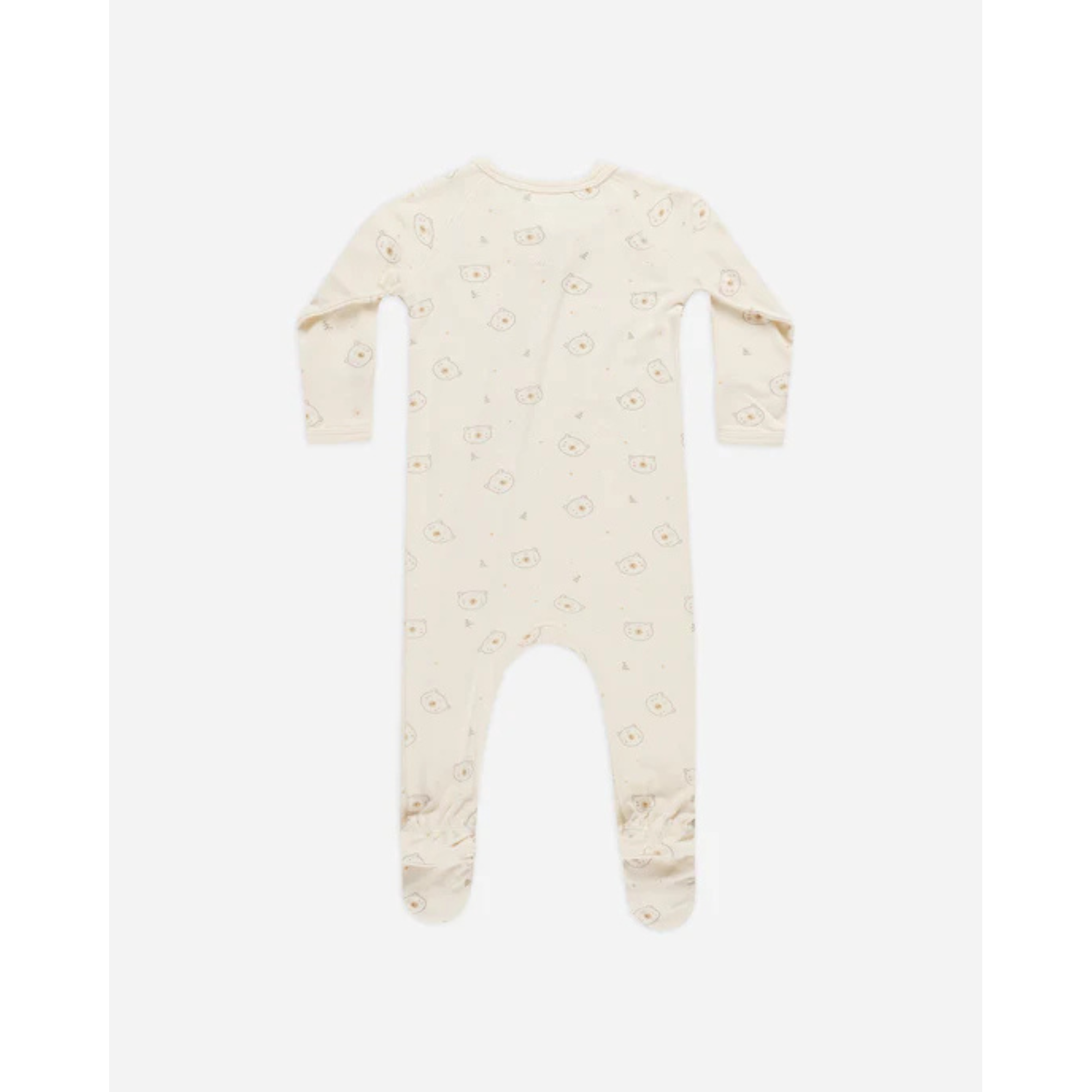 QUINCY MAE Chaussons en bambou avec fermeture éclair - Ours