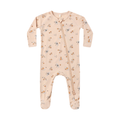 QUINCY MAE Bamboo Zip Footie - Candy