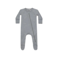 QUINCY MAE Bamboo Zip Footie - Clouds