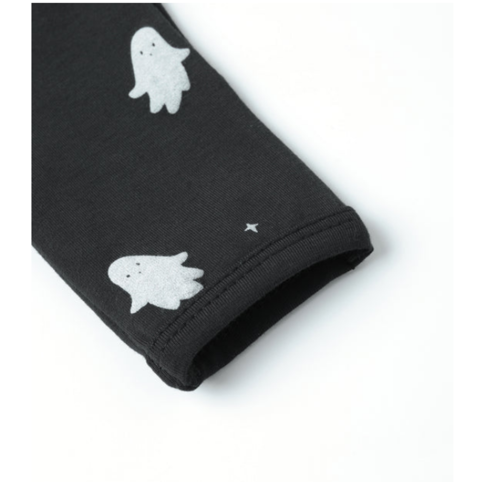 QUINCY MAE Chaussons en bambou avec fermeture éclair - Fantômes