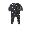 QUINCY MAE Bamboo Zip Footie - Ghosts