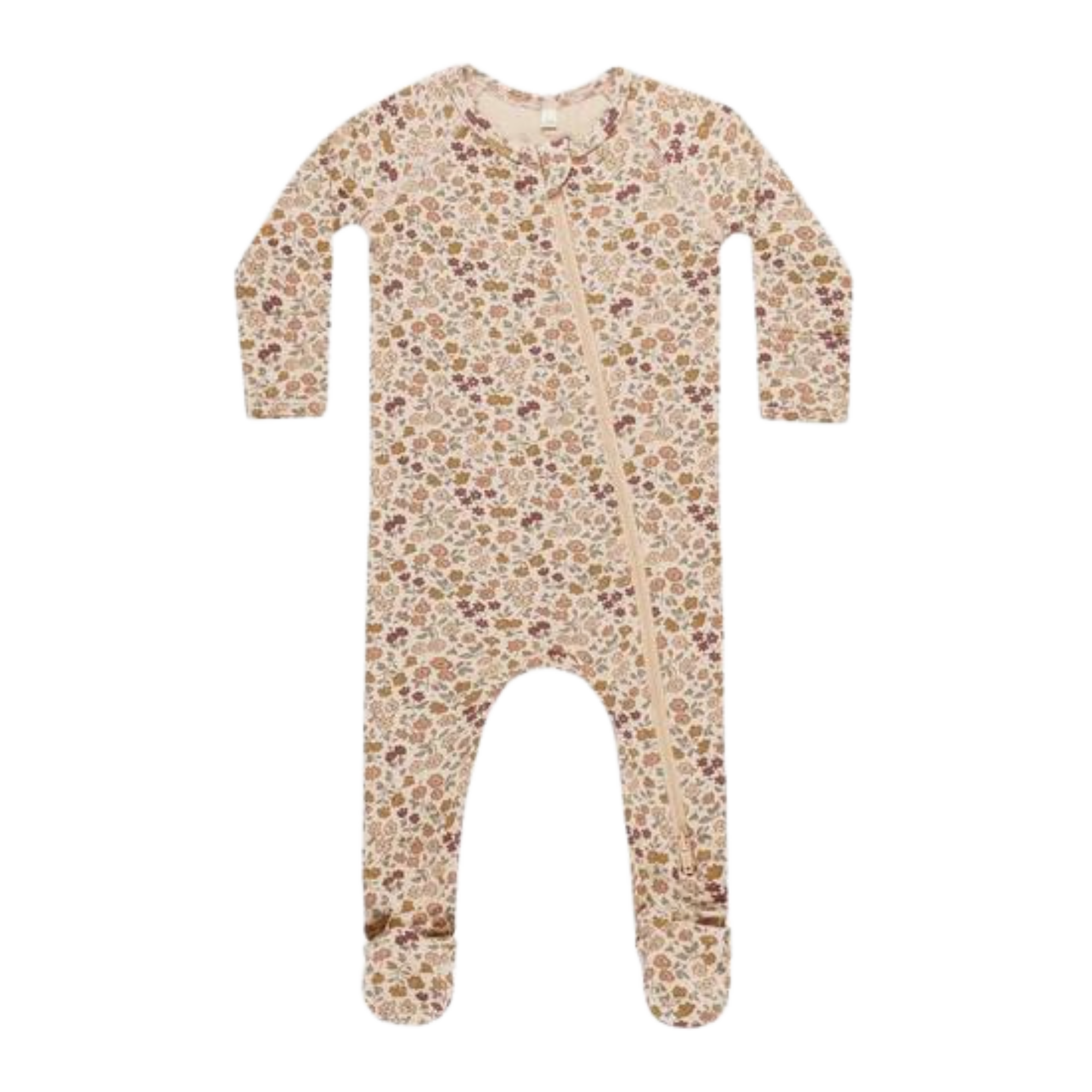 QUINCY MAE Chaussons en bambou avec fermeture éclair - Posy