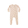 QUINCY MAE Bamboo Zip Footie - Reindeer