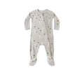 QUINCY MAE Bamboo Zip Footie - Skeletons