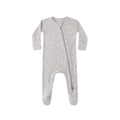 QUINCY MAE Bamboo Zip Footie - Snowmen