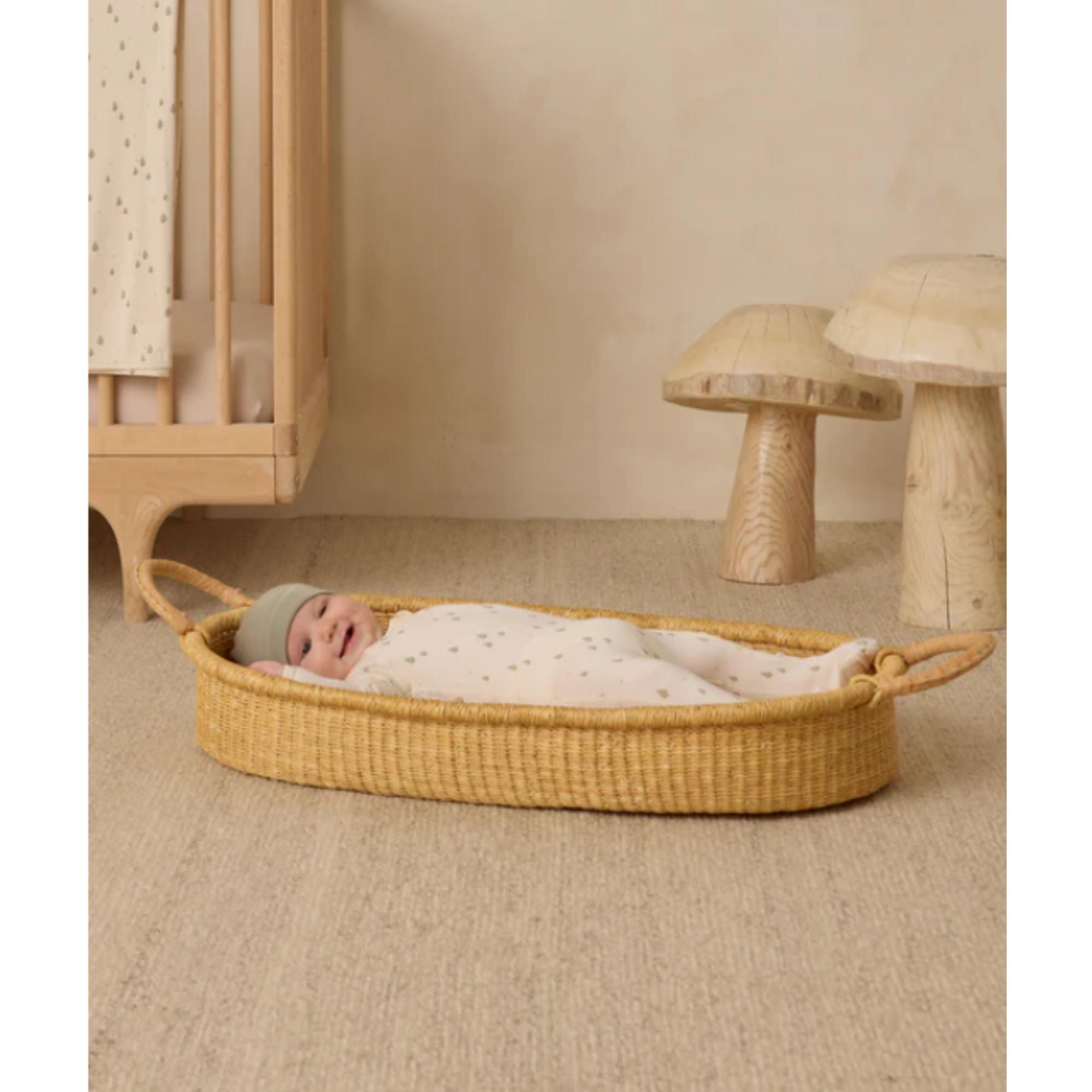 QUINCY MAE Chaussons en bambou avec fermeture éclair - Arbres