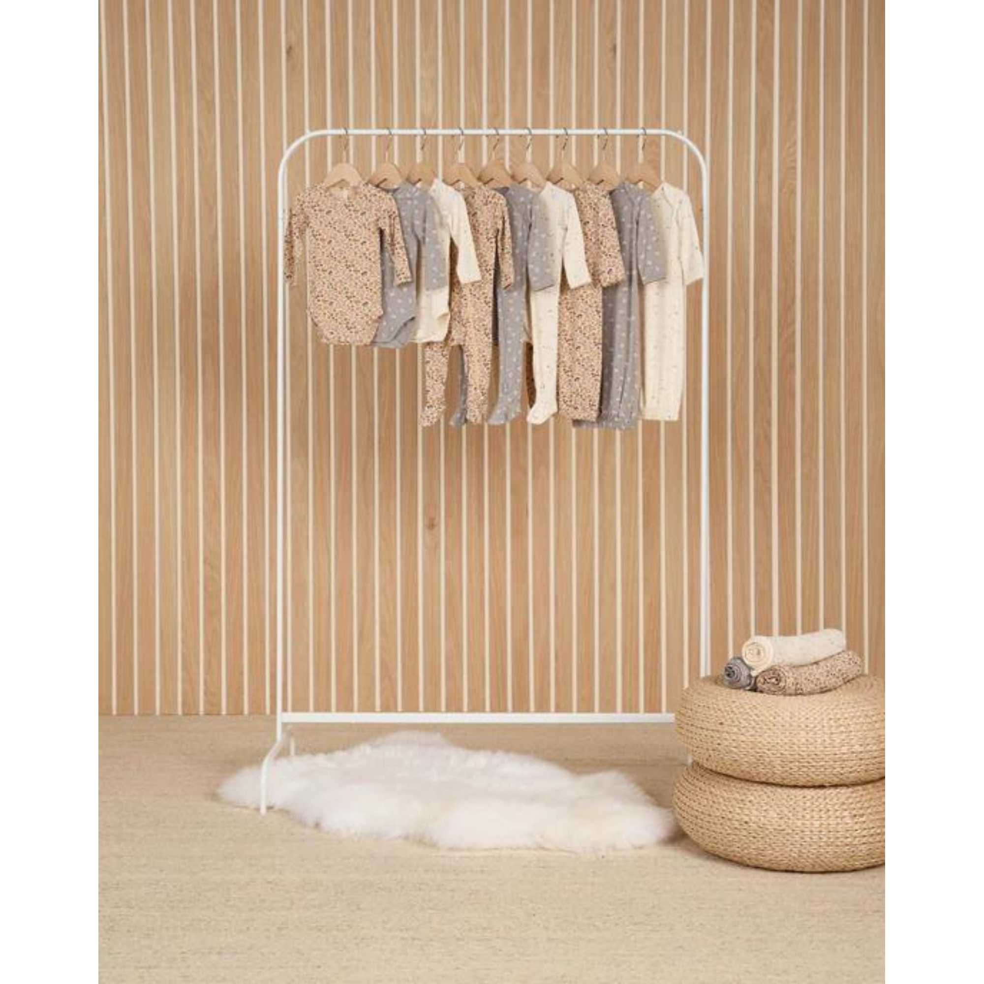 QUINCY MAE Chaussons en bambou avec fermeture éclair - Twinkle