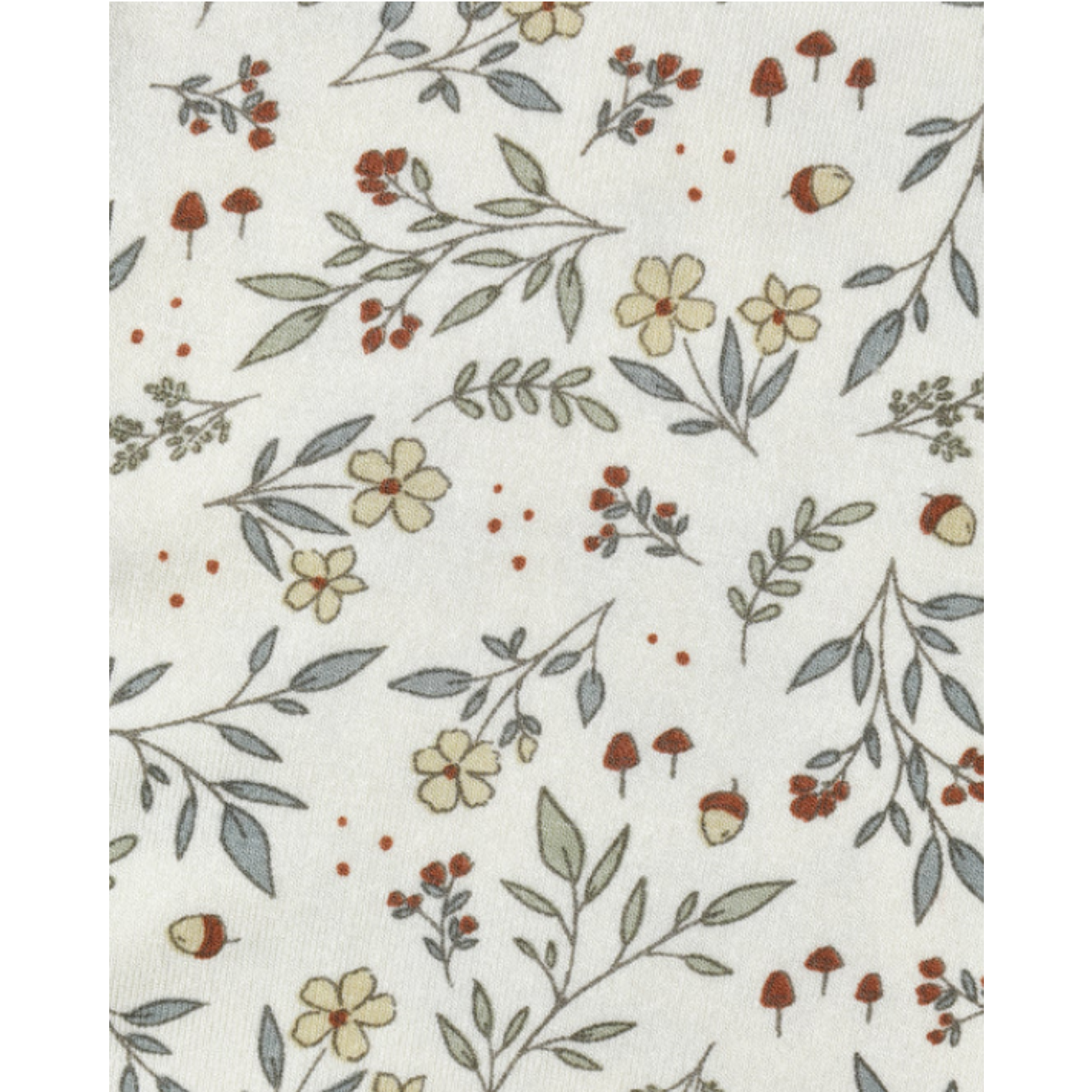 QUINCY MAE Chaussons en bambou avec fermeture éclair - Woodland