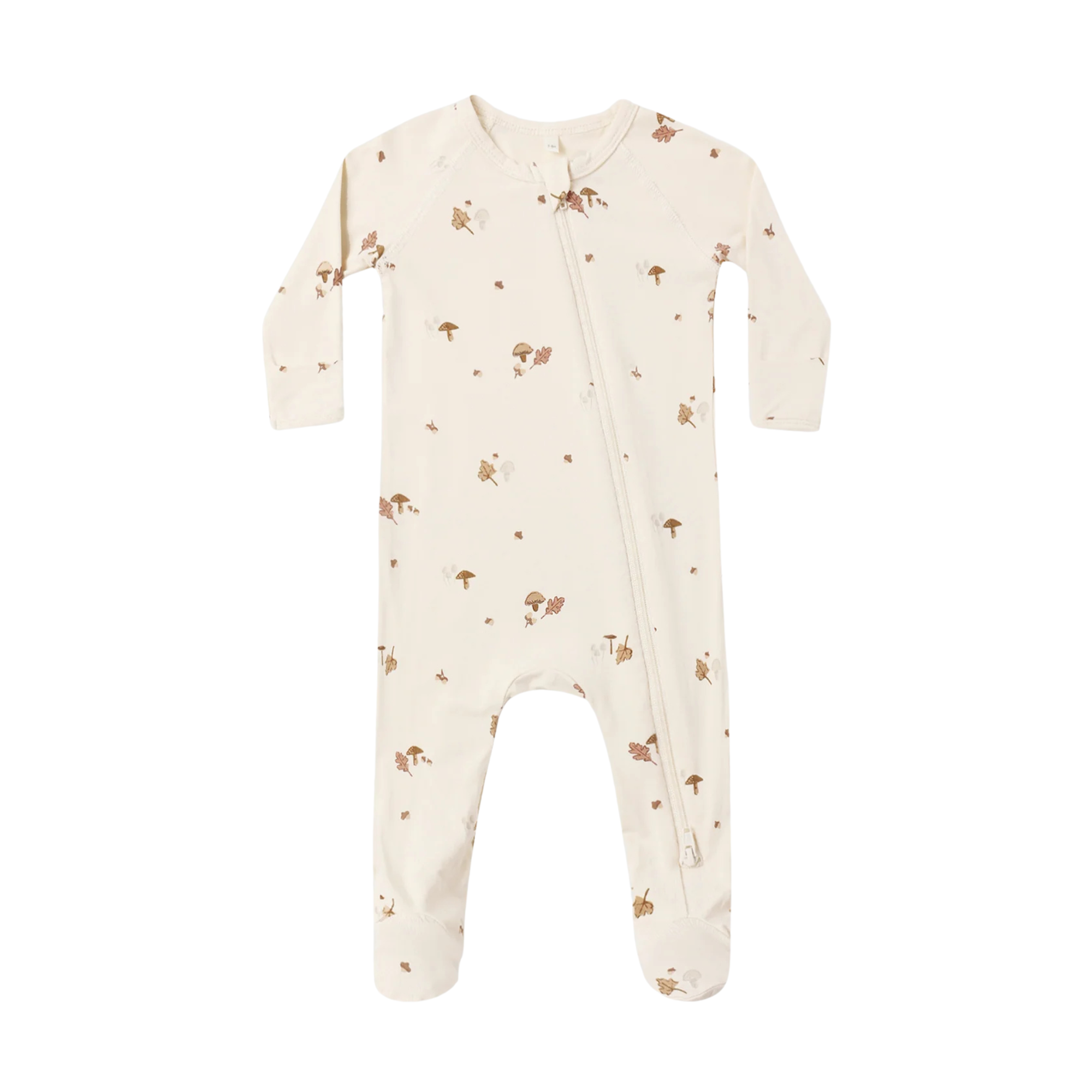 QUINCY MAE Bamboo Zip Footie Sleeper - Woodland