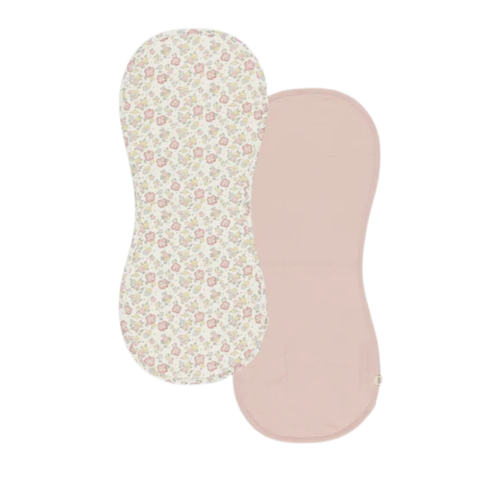 QUINCY MAE Burp Cloth (2-Pack) - Bloom/Bubblegum