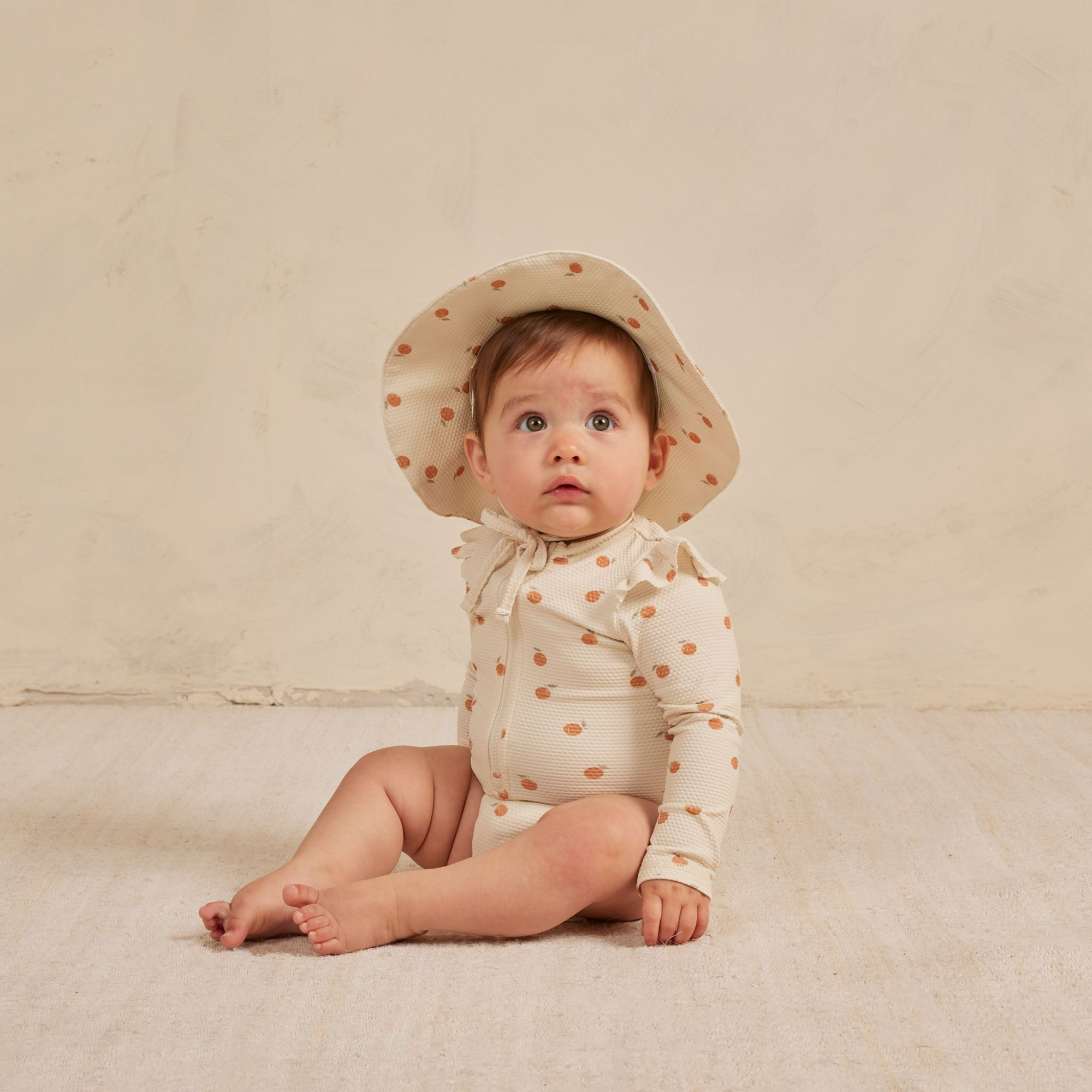 Maillot de bain une-pièce Rashguard Byron QUINCY MAE - Oranges