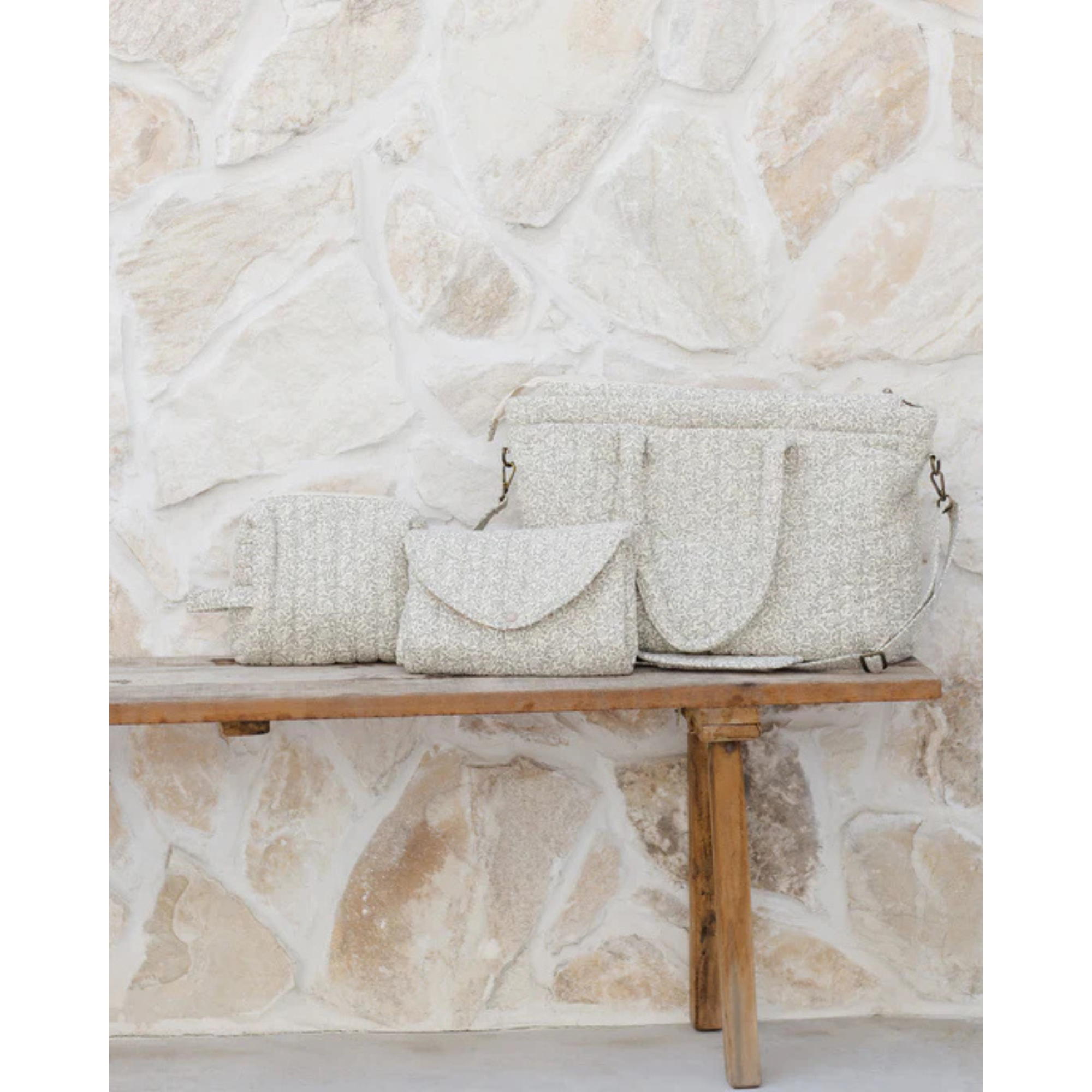 QUINCY MAE Diaper Bag + Changing Pad Set - Green