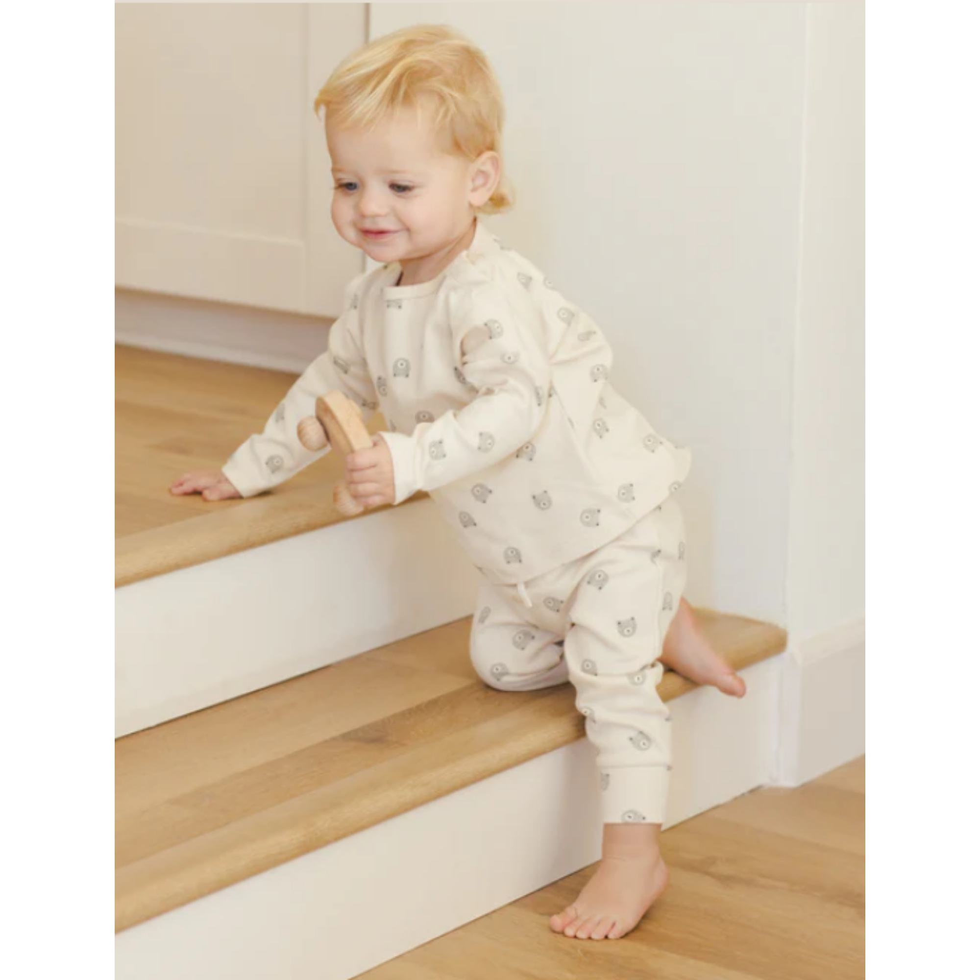 Pantalon à cordon QUINCY MAE - Ours