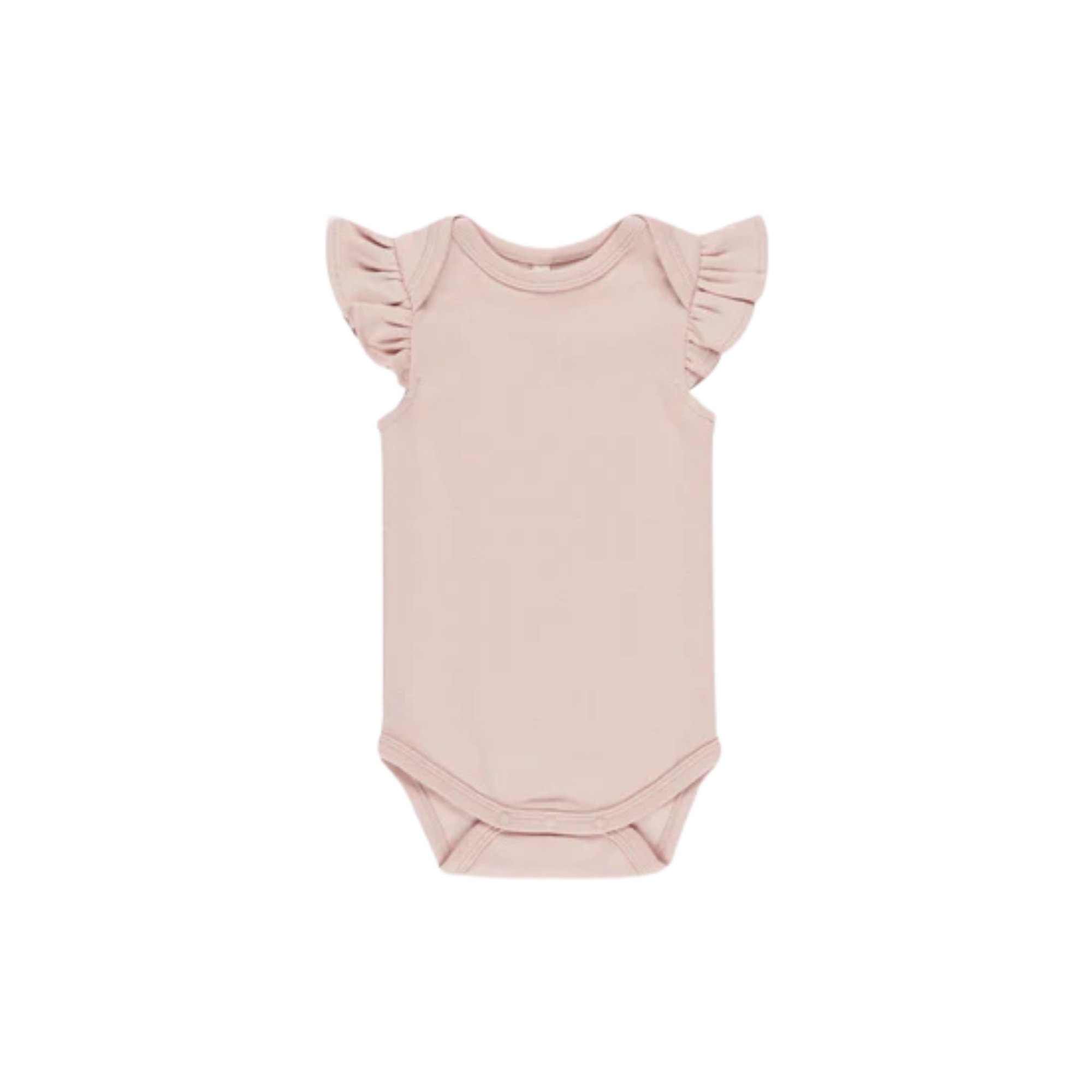 QUINCY MAE Flutter Sleeve Bodysuit - Bubblegum