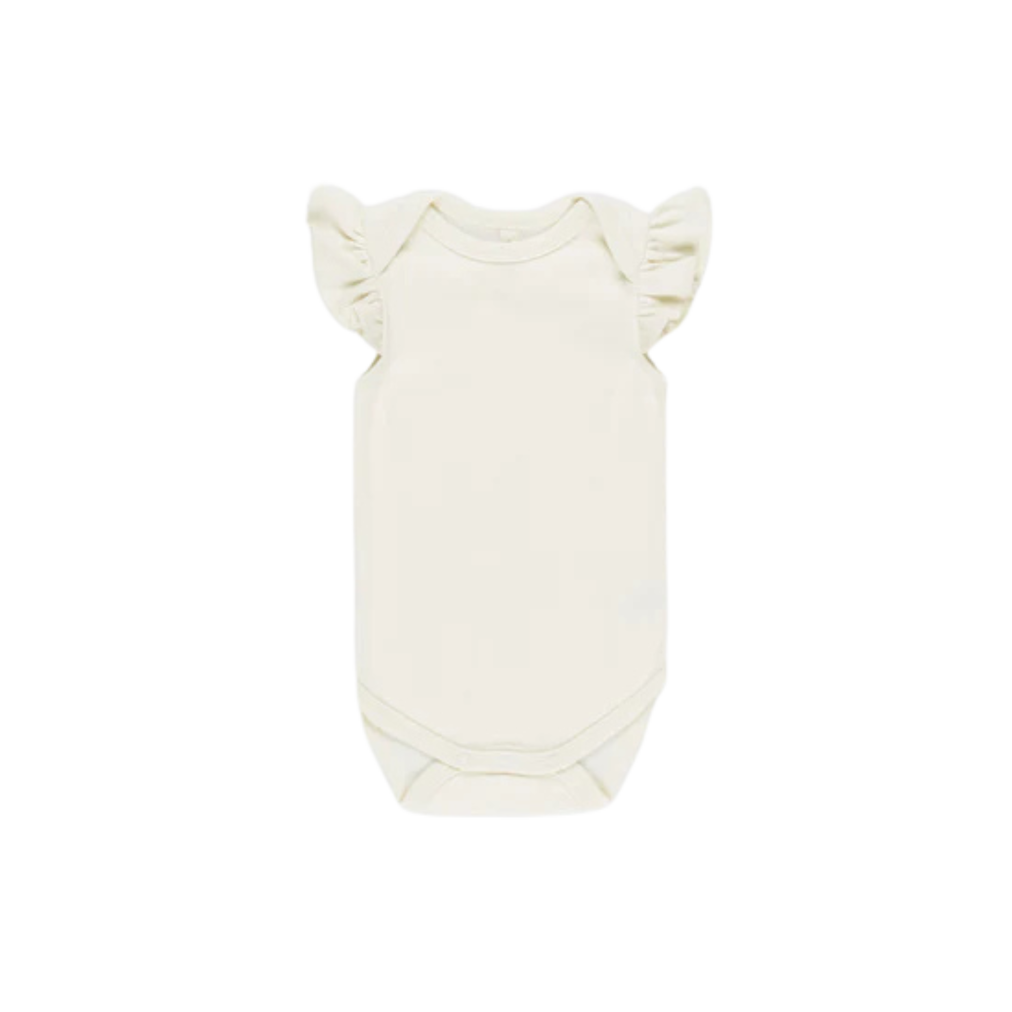 QUINCY MAE Flutter Sleeve Bodysuit - Ivory