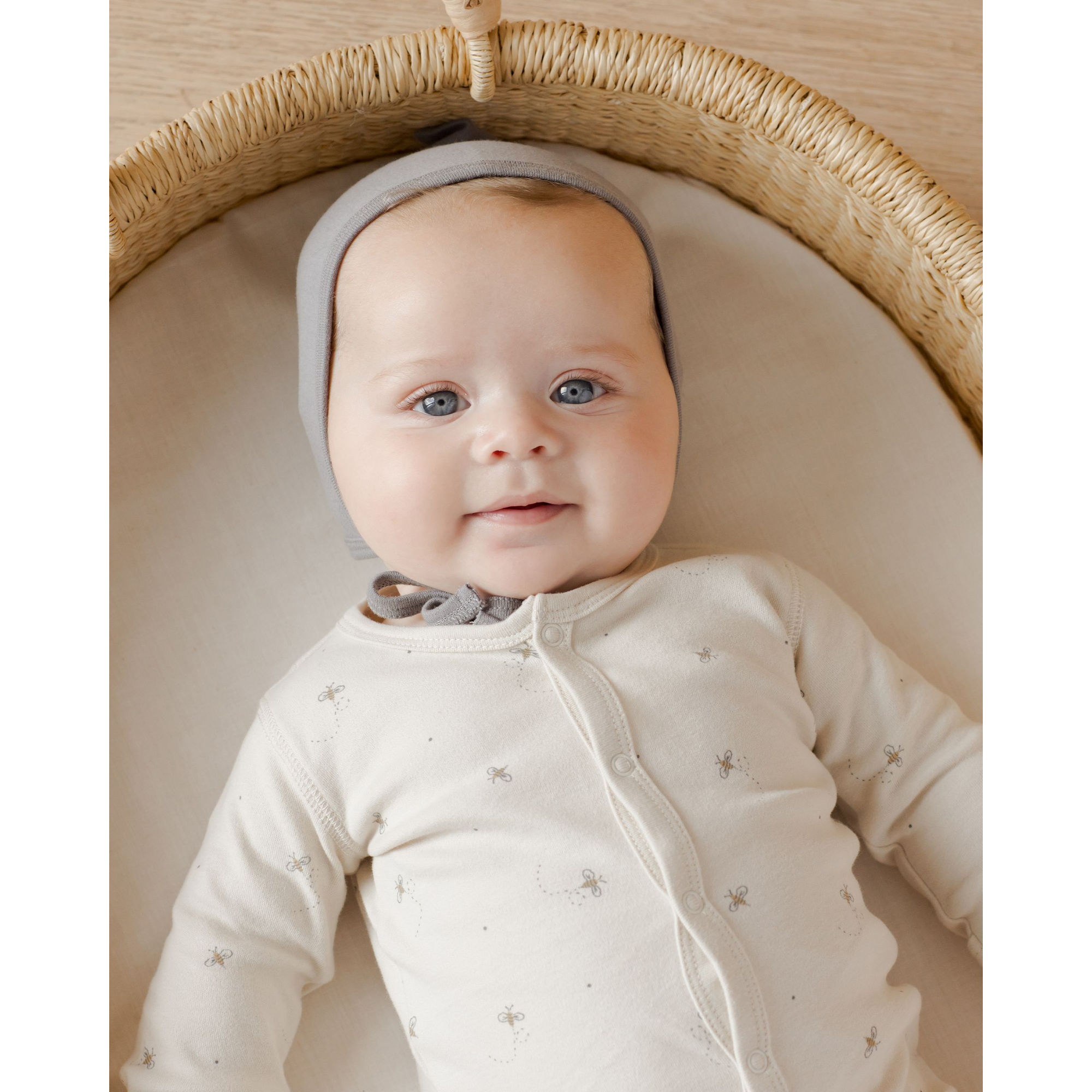 QUINCY MAE Full Snap Footie - Bees