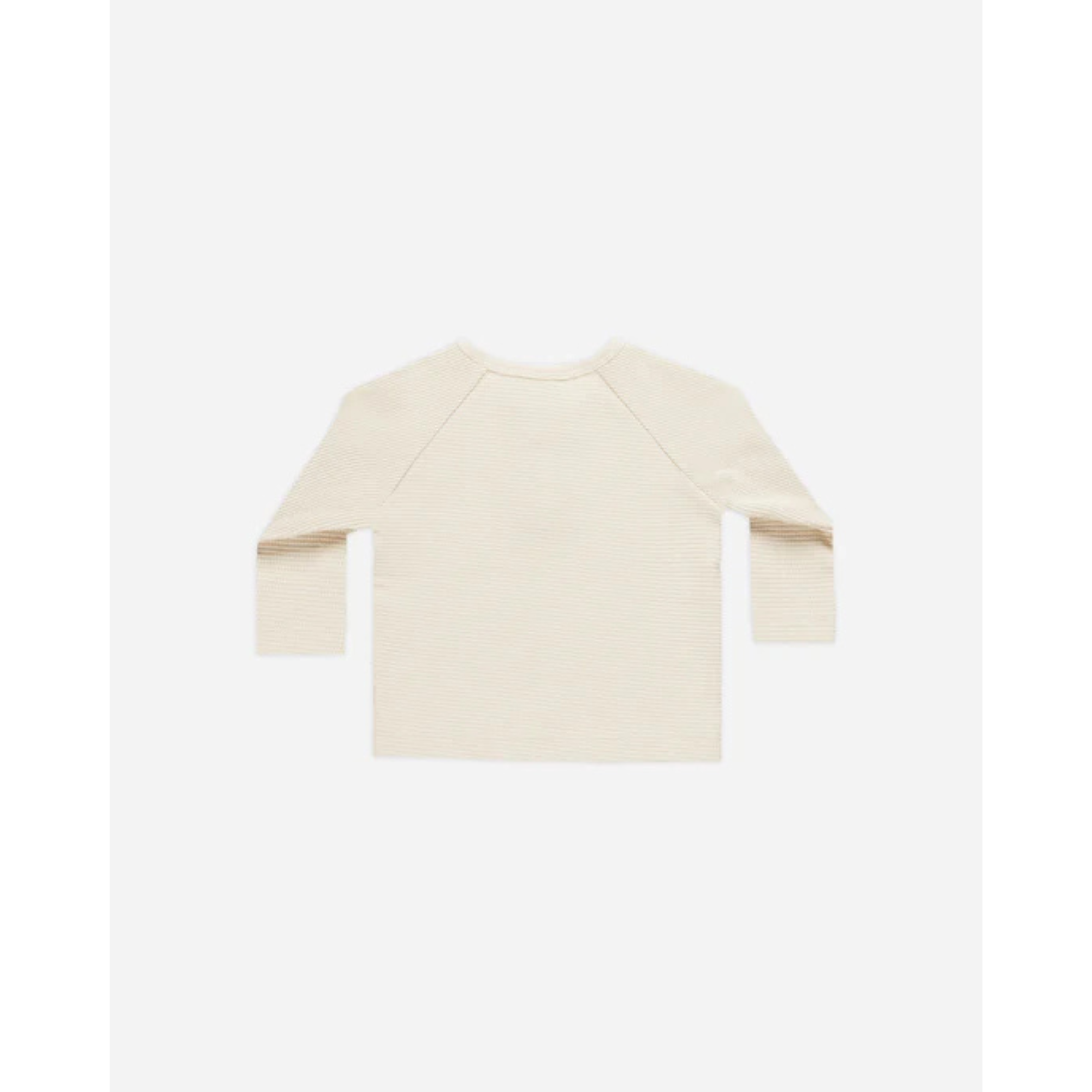 QUINCY MAE Henley Knit Top - Natural