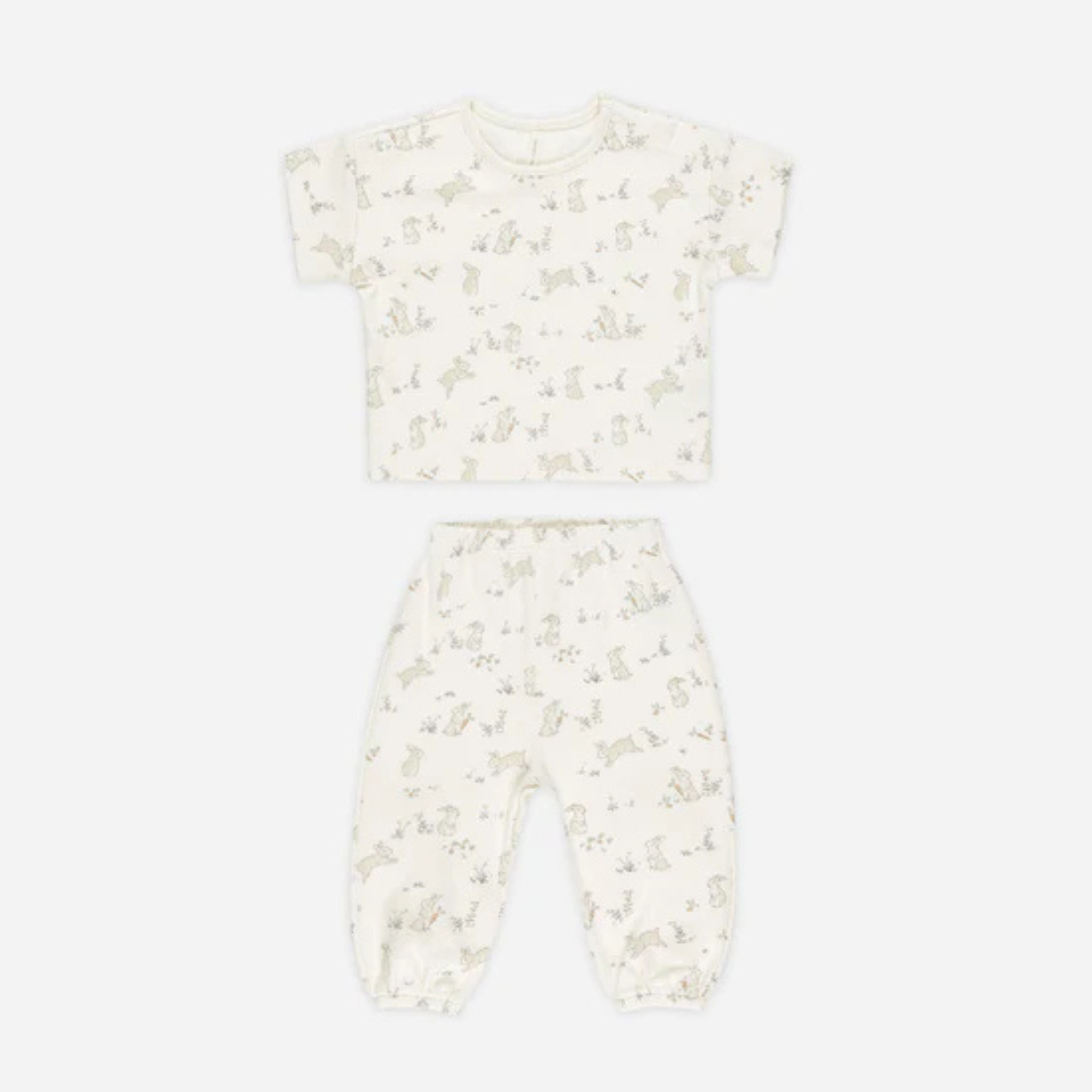 QUINCY MAE Jersey Tee + Pant Set - Bunnies