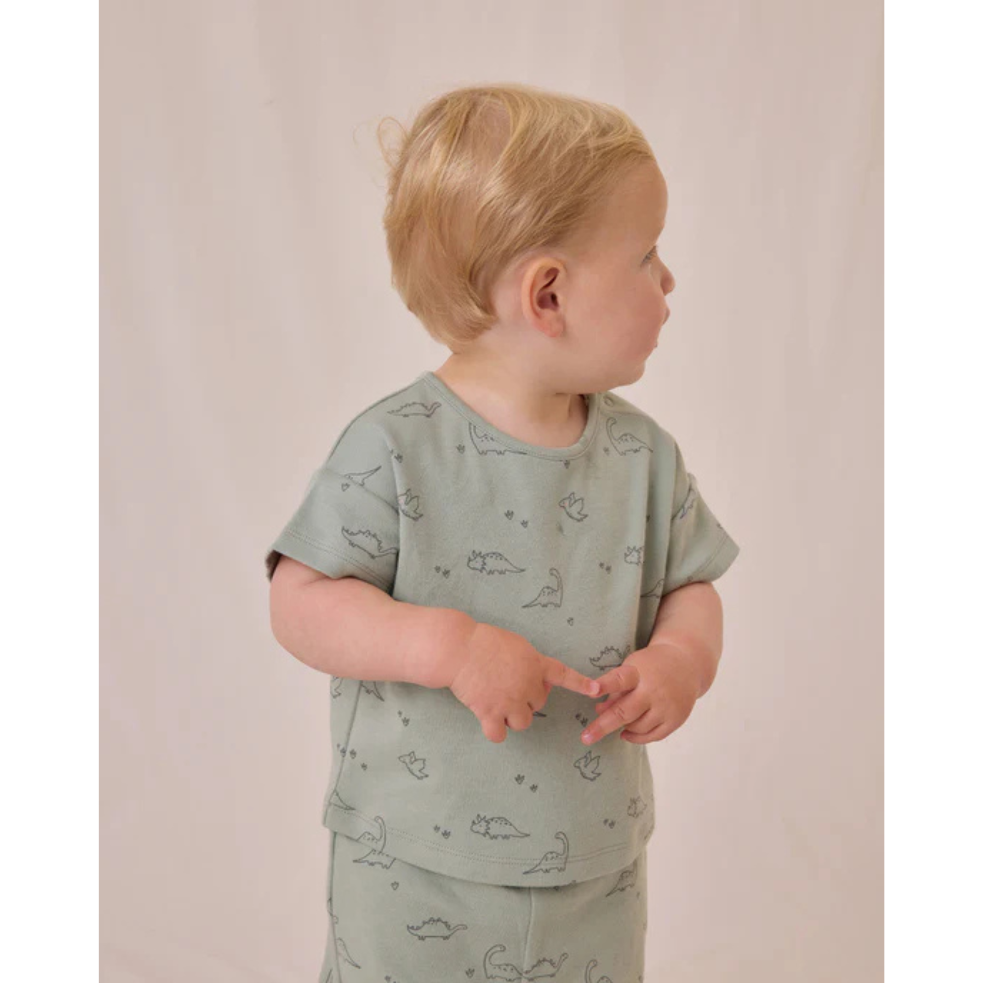 QUINCY MAE Jersey Tee + Pant Set - Dino