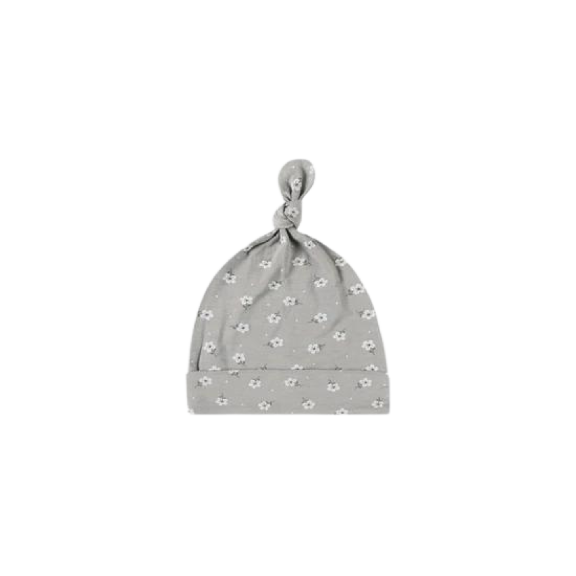 Bonnet noué QUINCY MAE pour bébé 0-6 mois - Motif à pois bleus