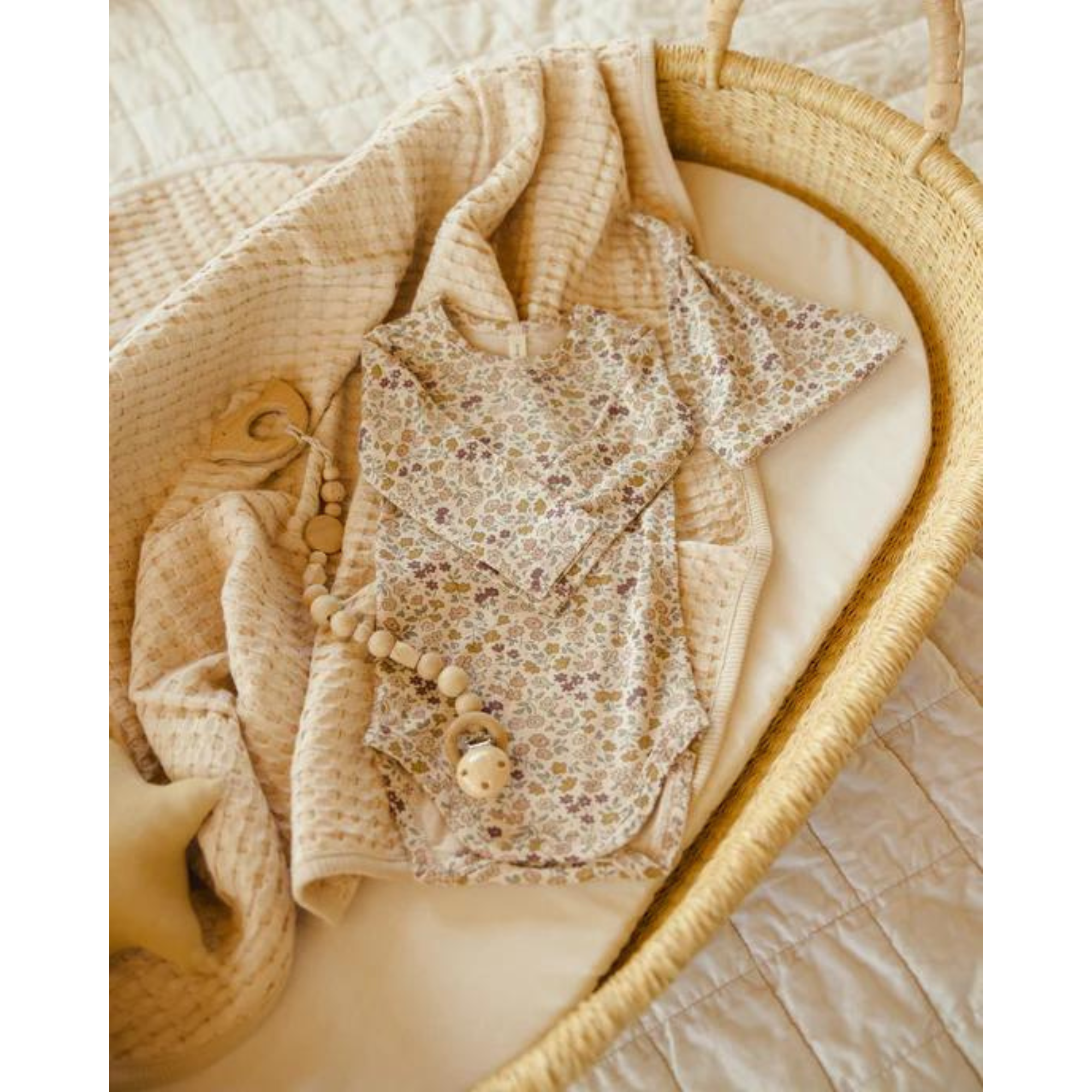 Bonnet noué QUINCY MAE pour bébé 0-6 mois - Posy