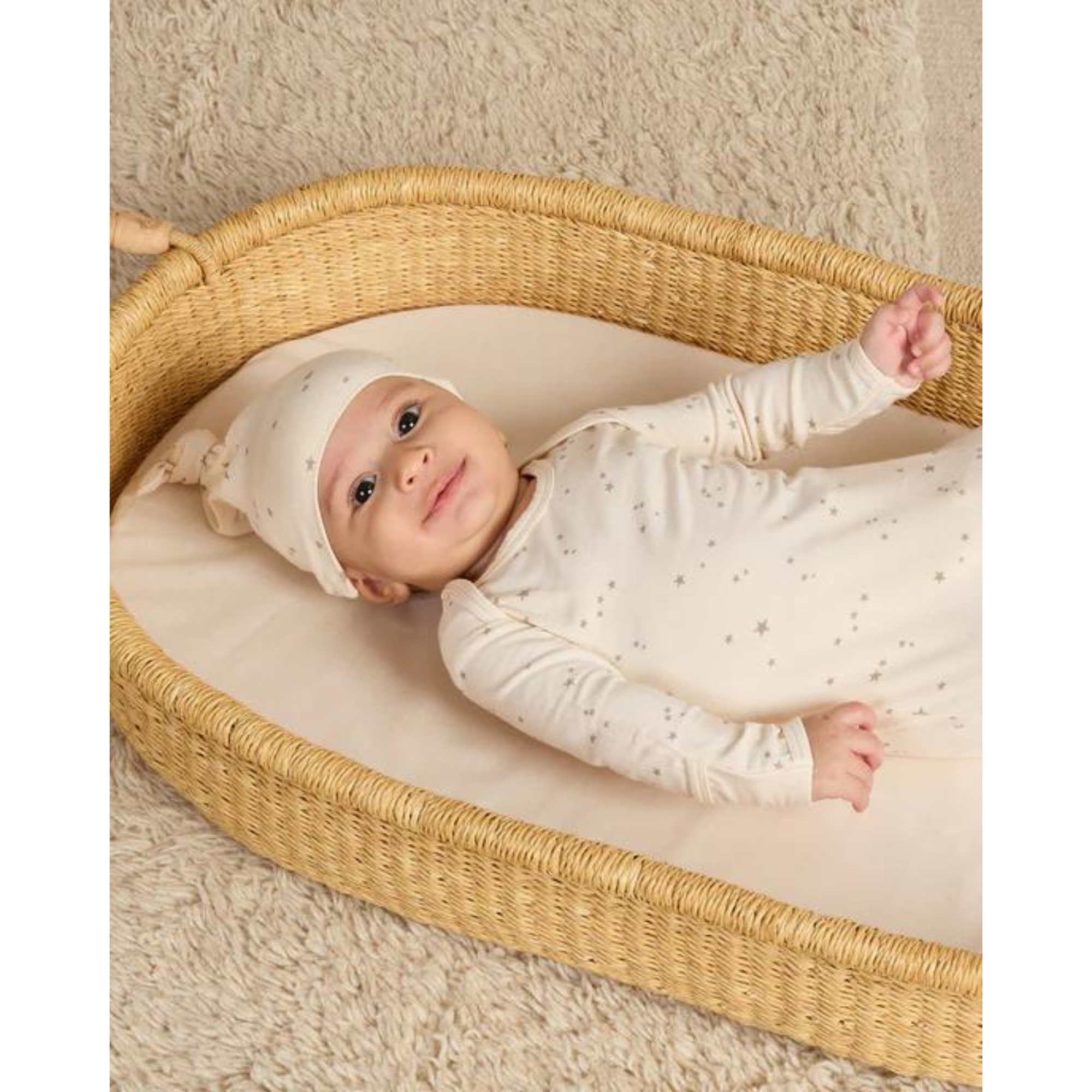 Bonnet noué QUINCY MAE pour bébé 0-6 mois - Twinkle