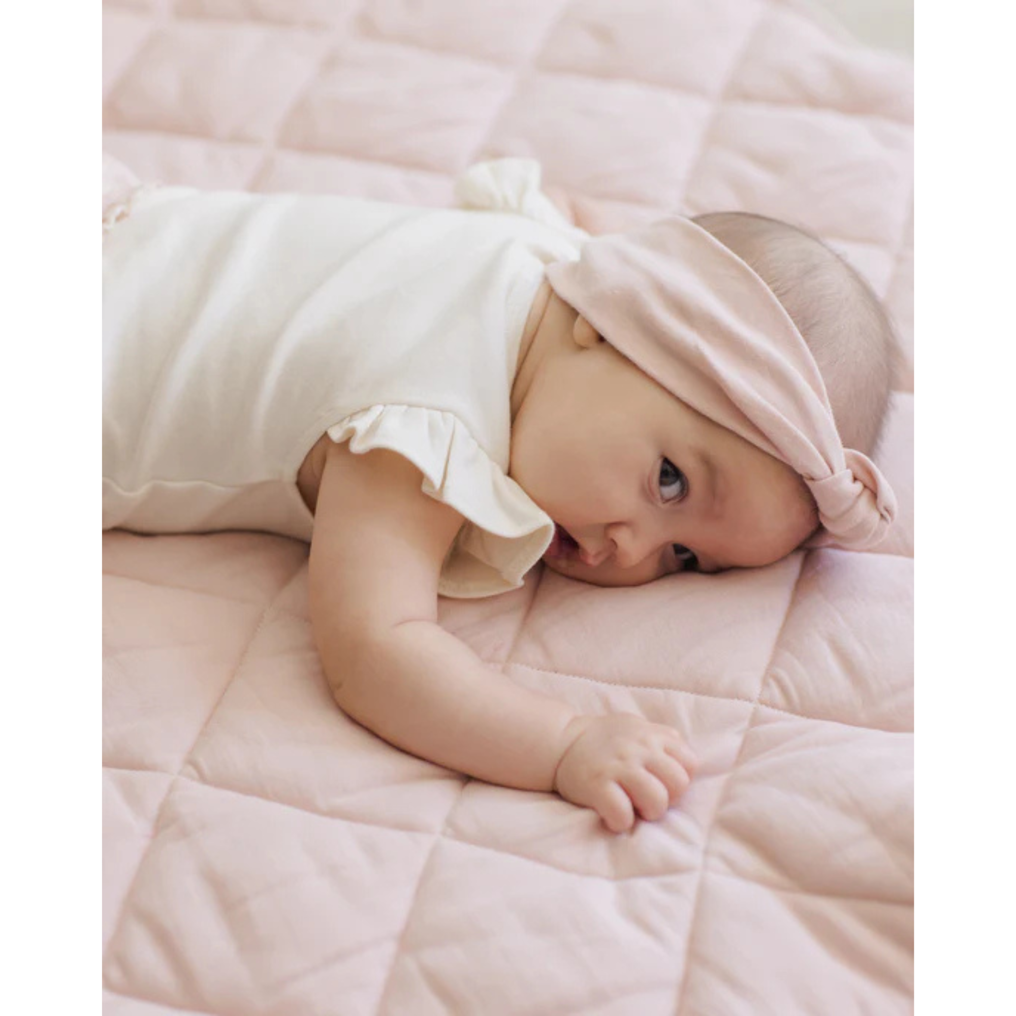 QUINCY MAE Knotted Headband - Bubblegum