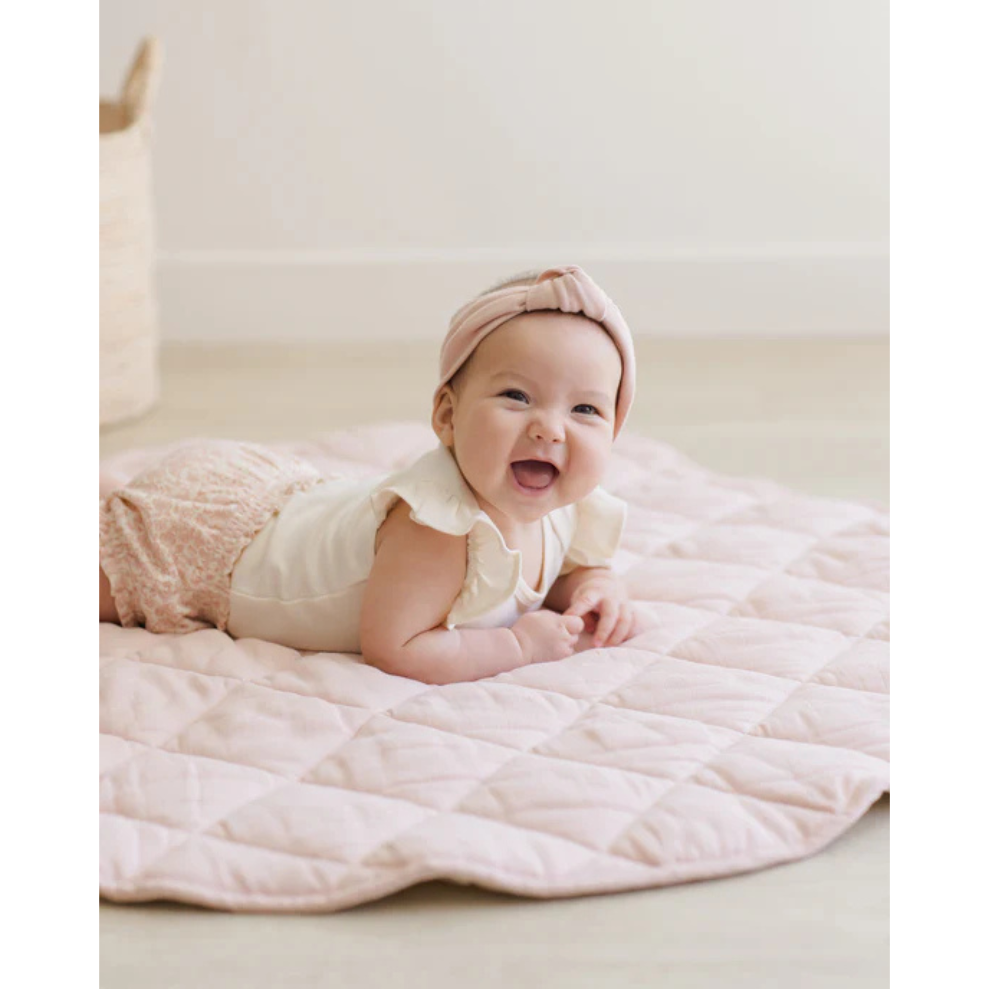 QUINCY MAE Knotted Headband - Bubblegum