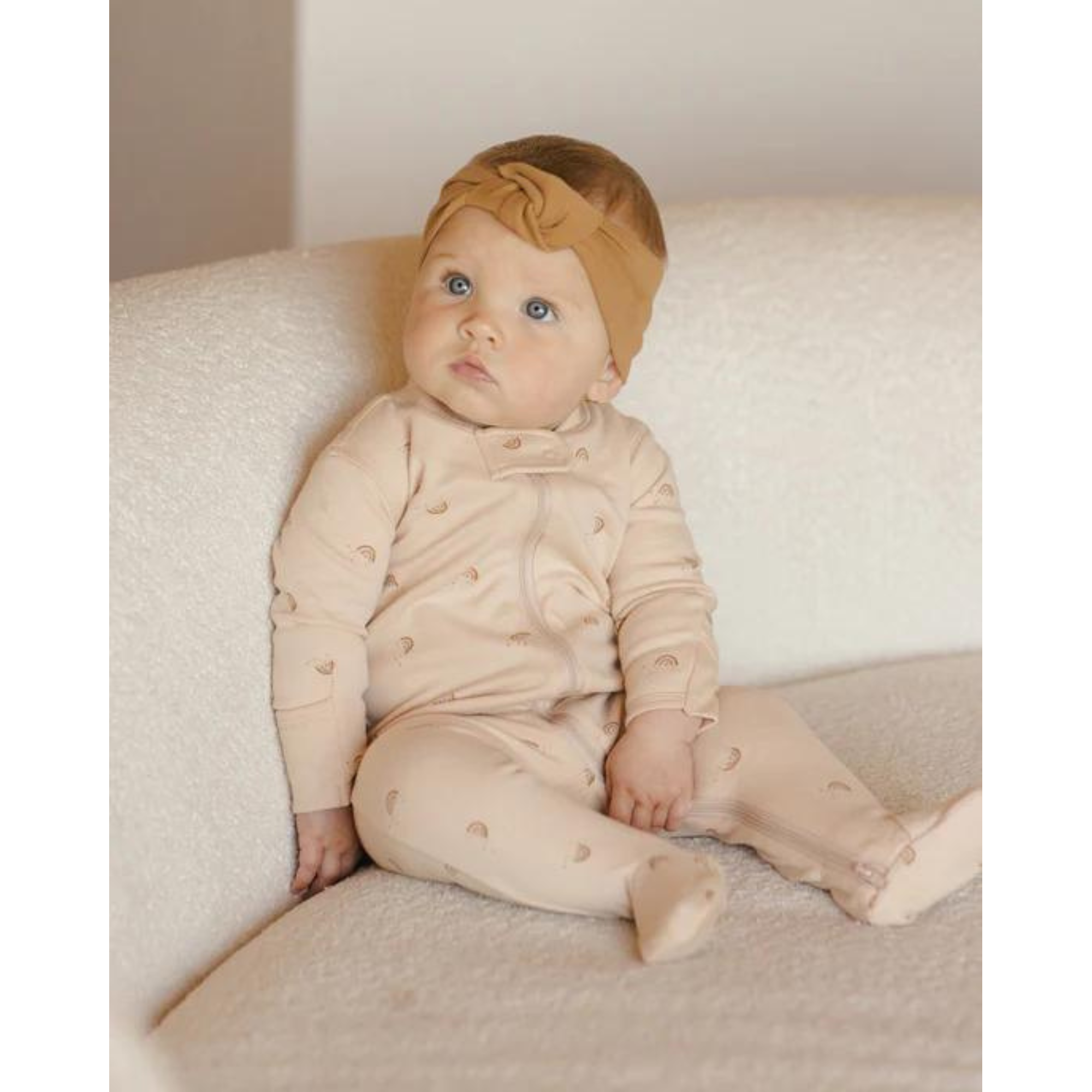 QUINCY MAE Knotted Headband  0-12M - Golden