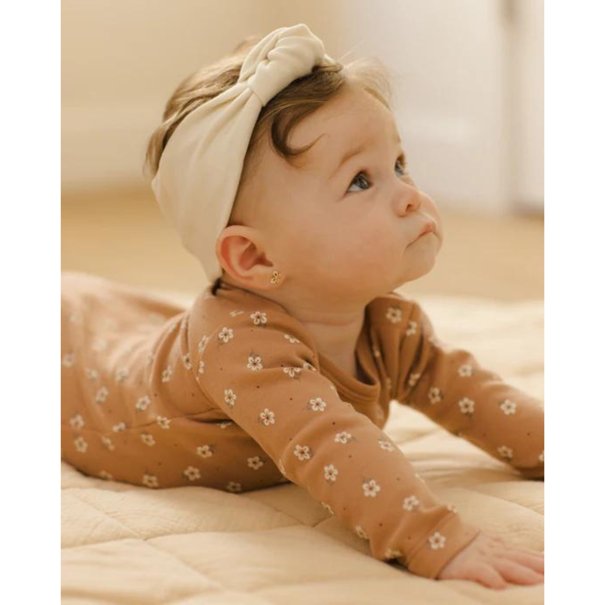 QUINCY MAE Knotted Headband  0-12M - Ivory