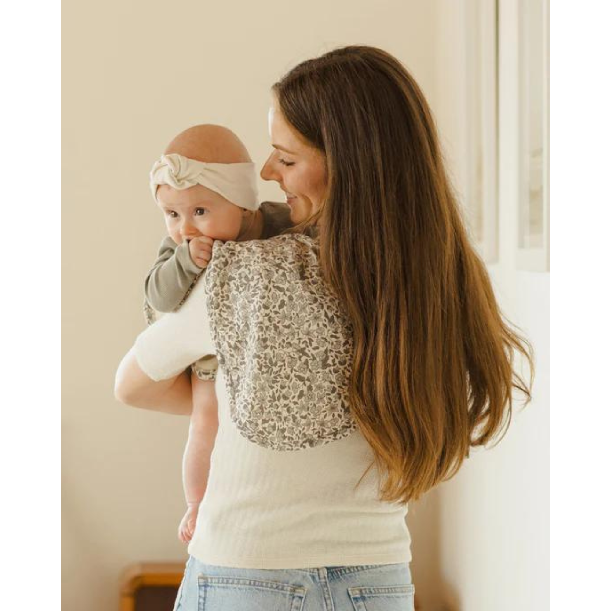 QUINCY MAE Knotted Headband  0-12M - Ivory
