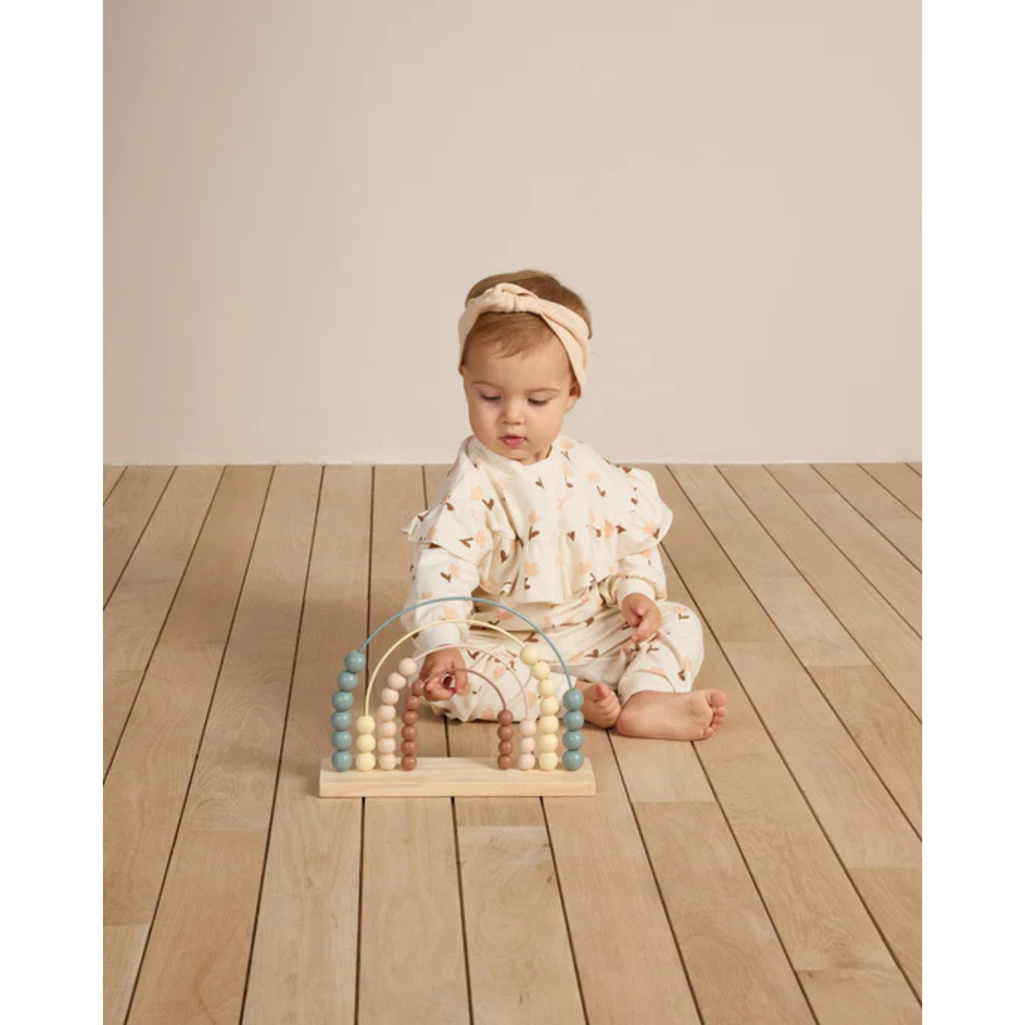 QUINCY MAE Knotted Headband 0-12m - Shell