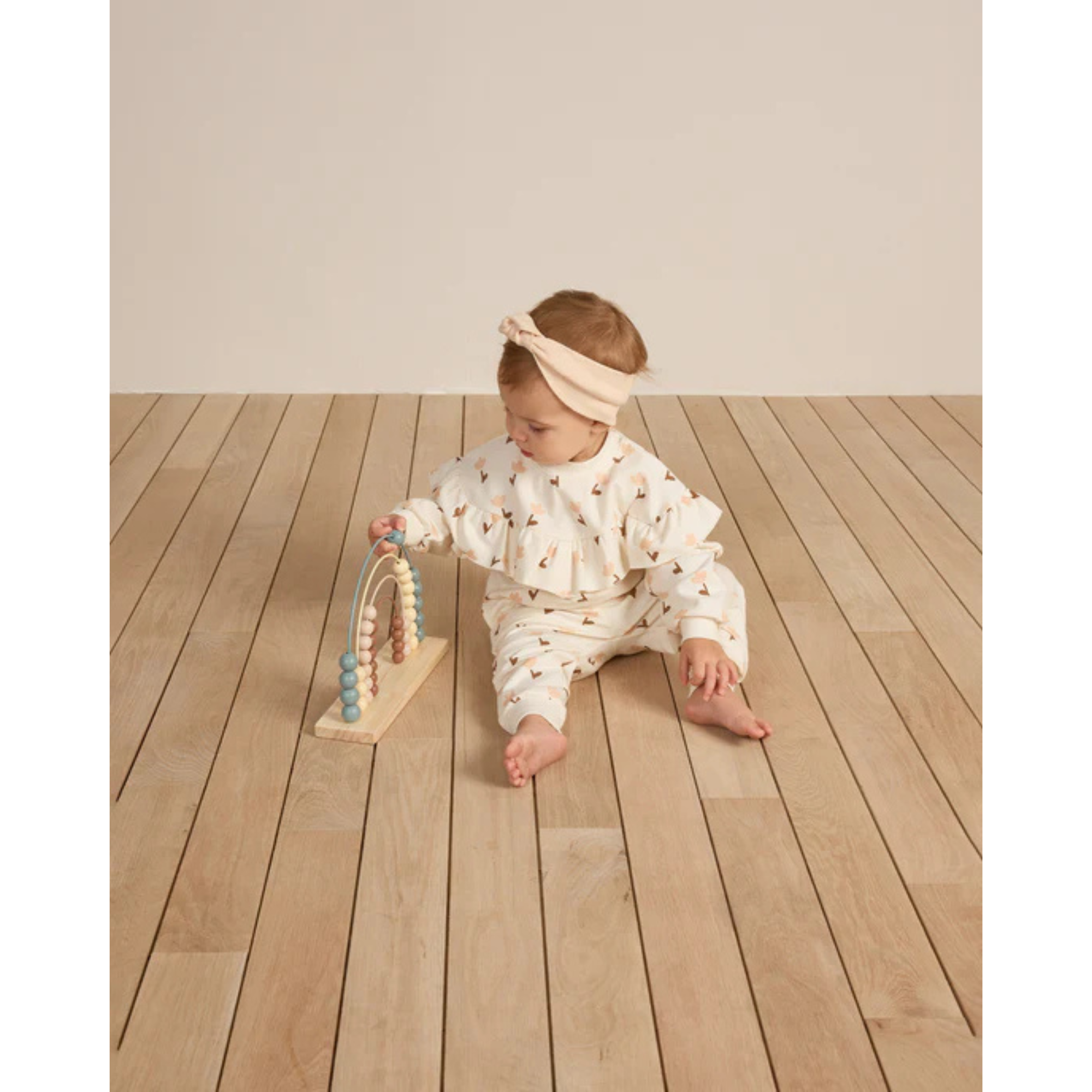 QUINCY MAE Knotted Headband 0-12m - Shell