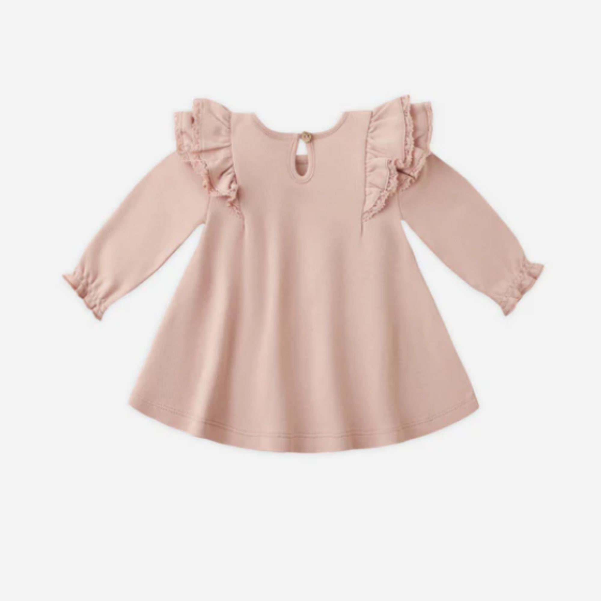 QUINCY MAE Robe à volants à manches longues - Rose